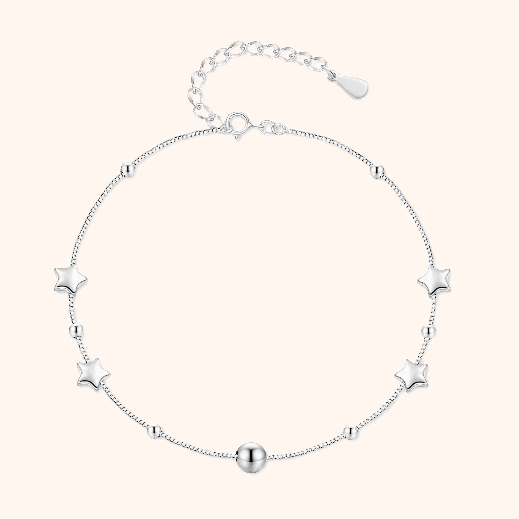 "Stars und Bälle" Fußkettchen - Emily Schmuck