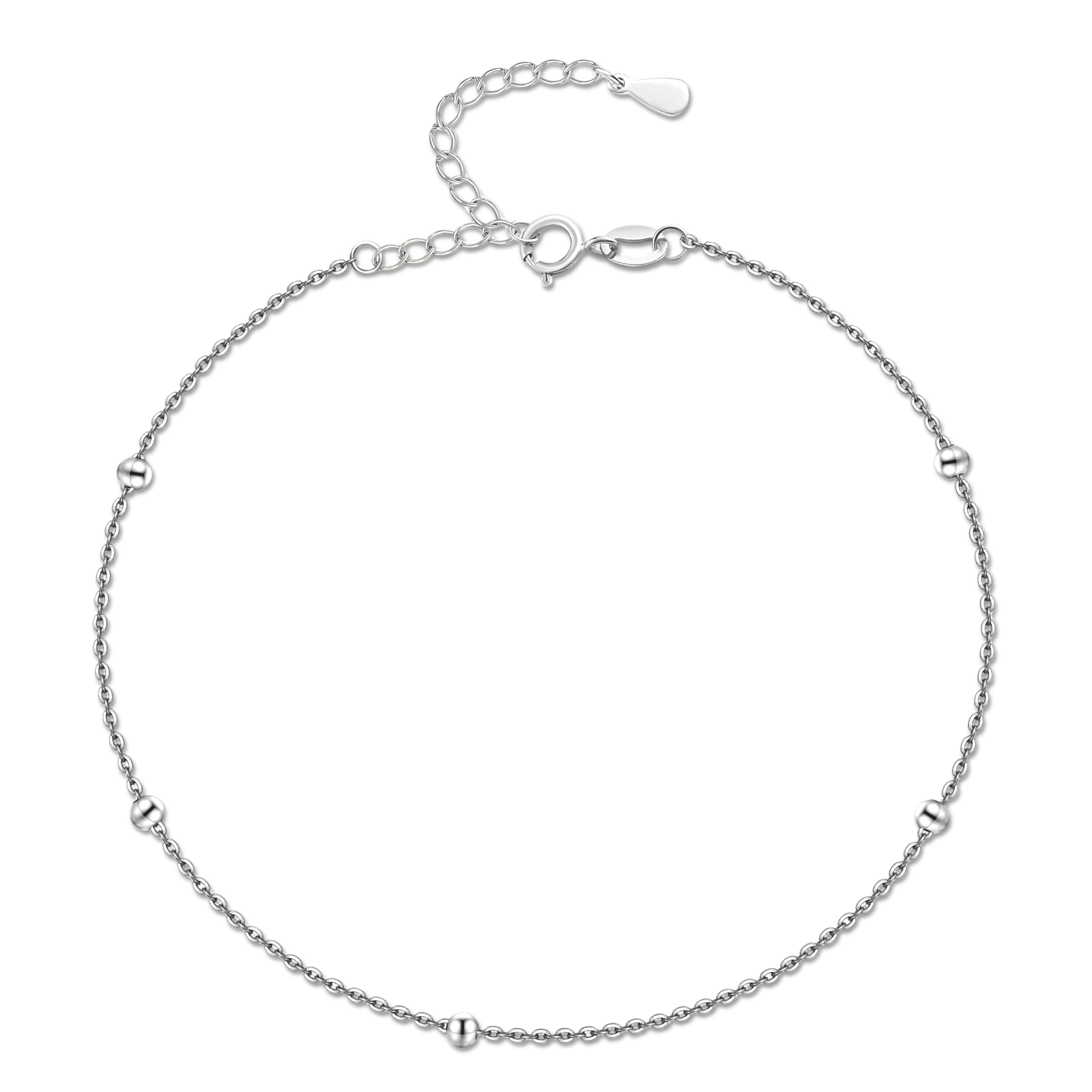 Kleine Bälle Fußkettchen - Emily Schmuck