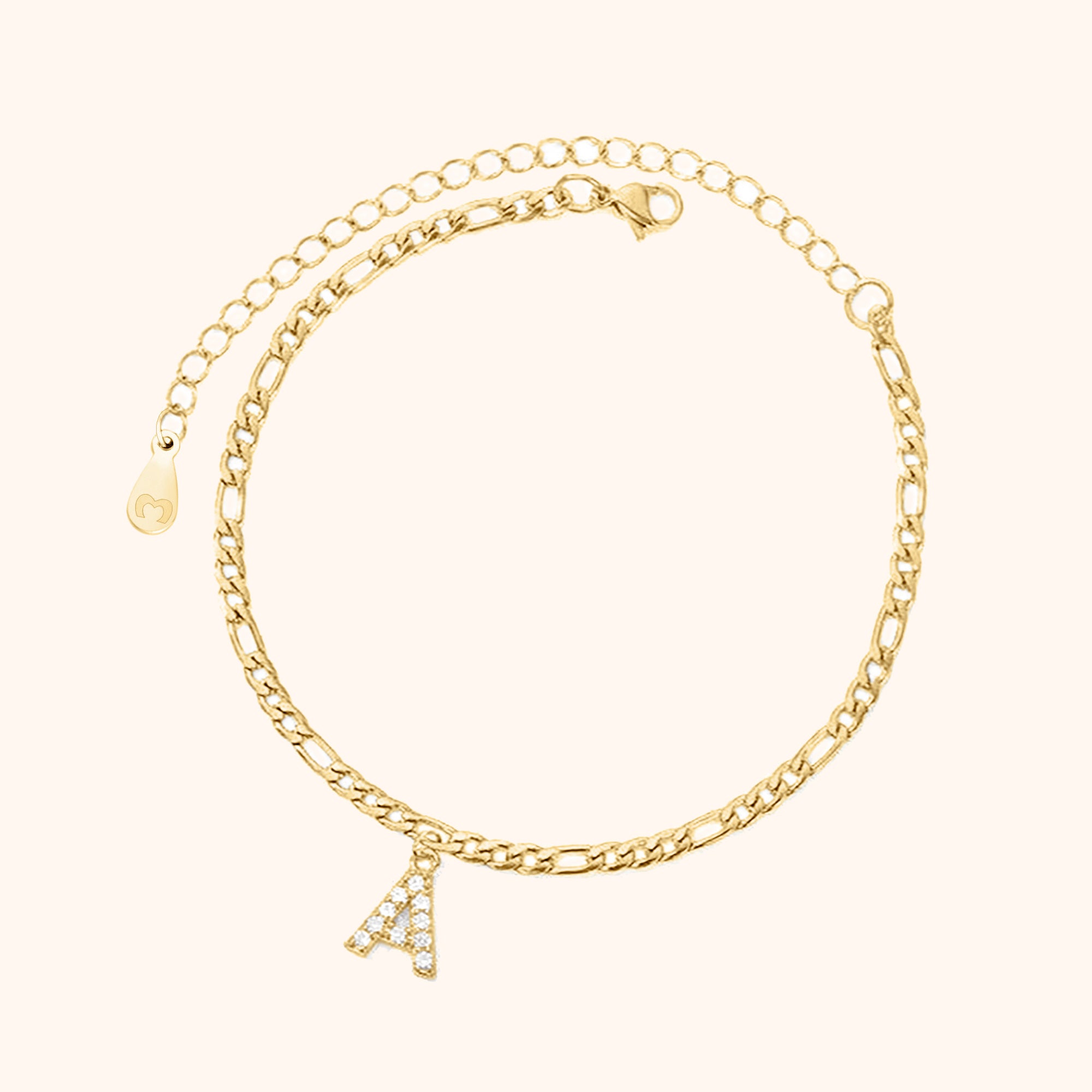 "Initialen" Fußkettchen - Emily Schmuck