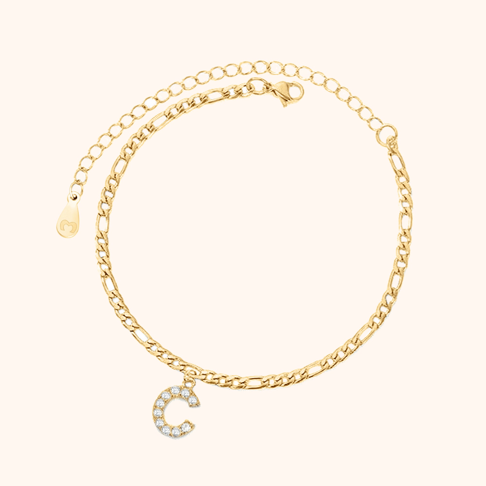 Initialen Fußkettchen - Emily Schmuck