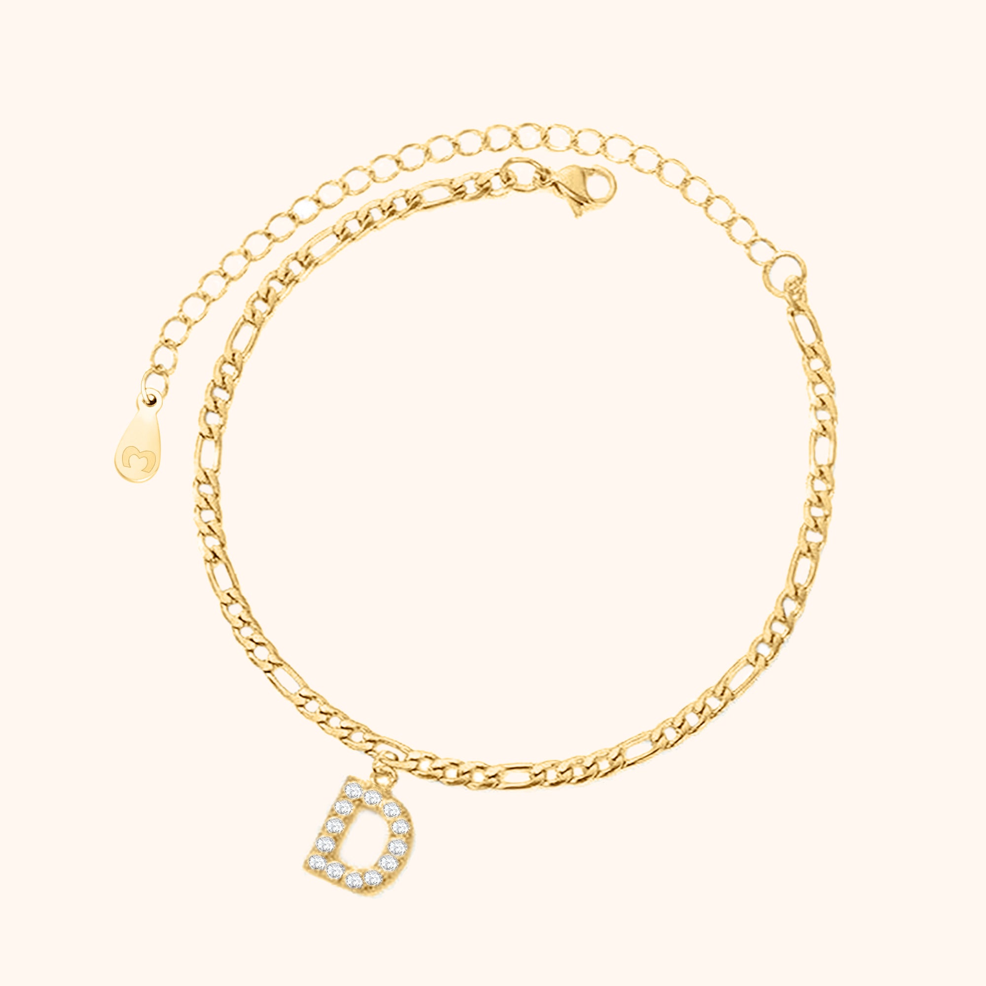 Initialen Fußkettchen - Emily Schmuck
