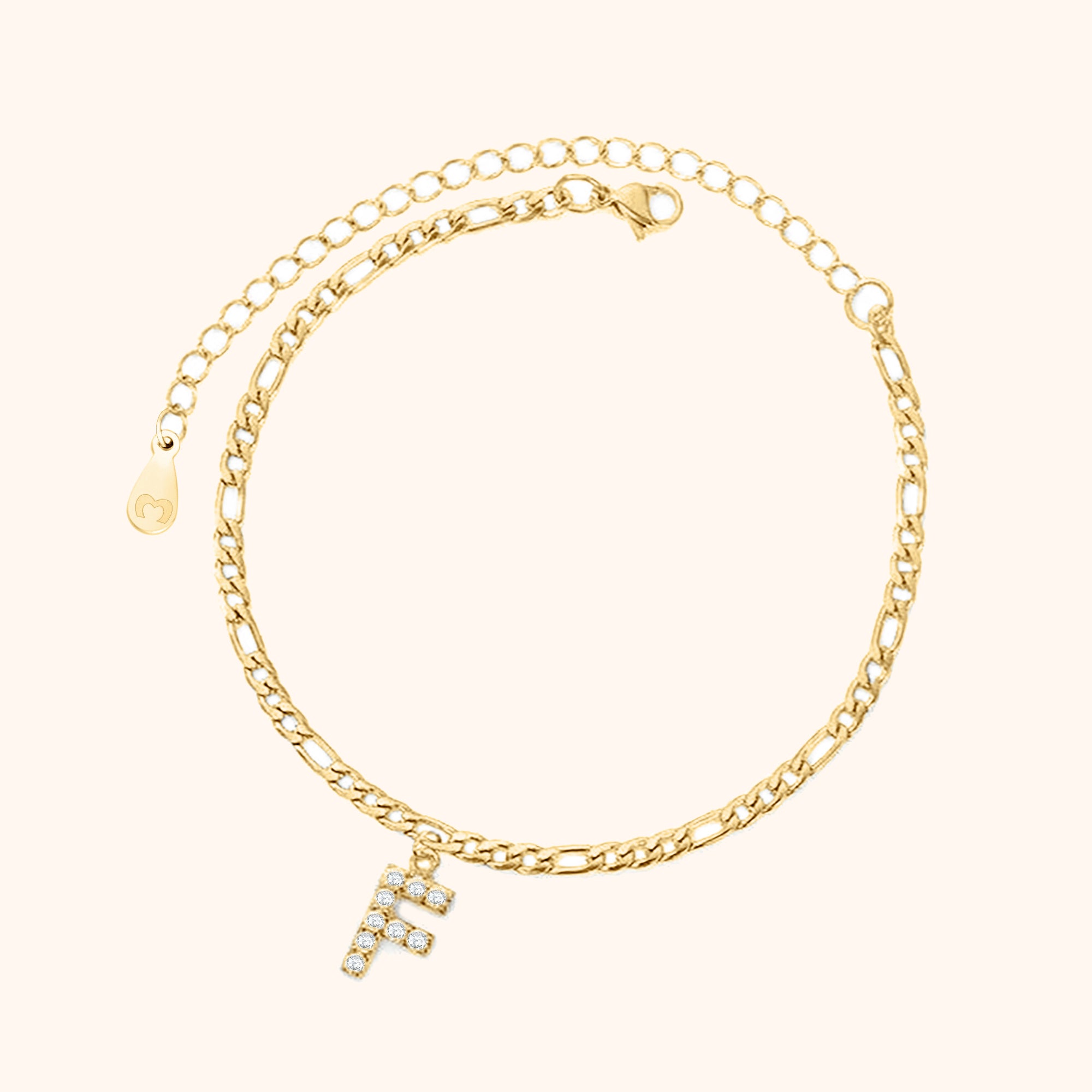 Initialen Fußkettchen - Emily Schmuck
