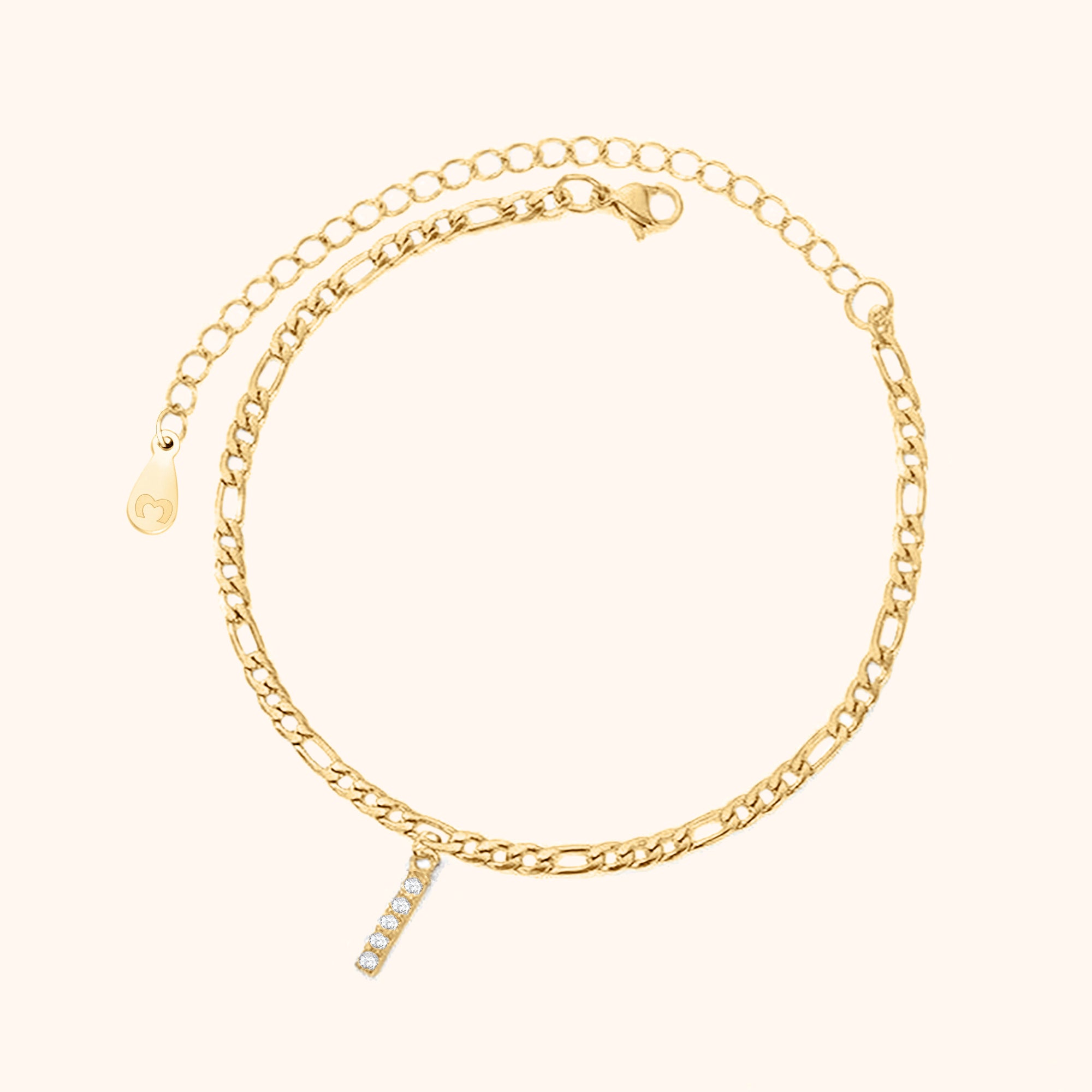 Initialen Fußkettchen - Emily Schmuck