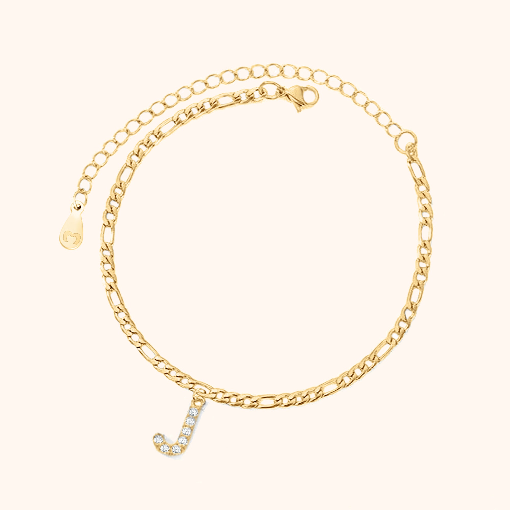 Initialen Fußkettchen - Emily Schmuck