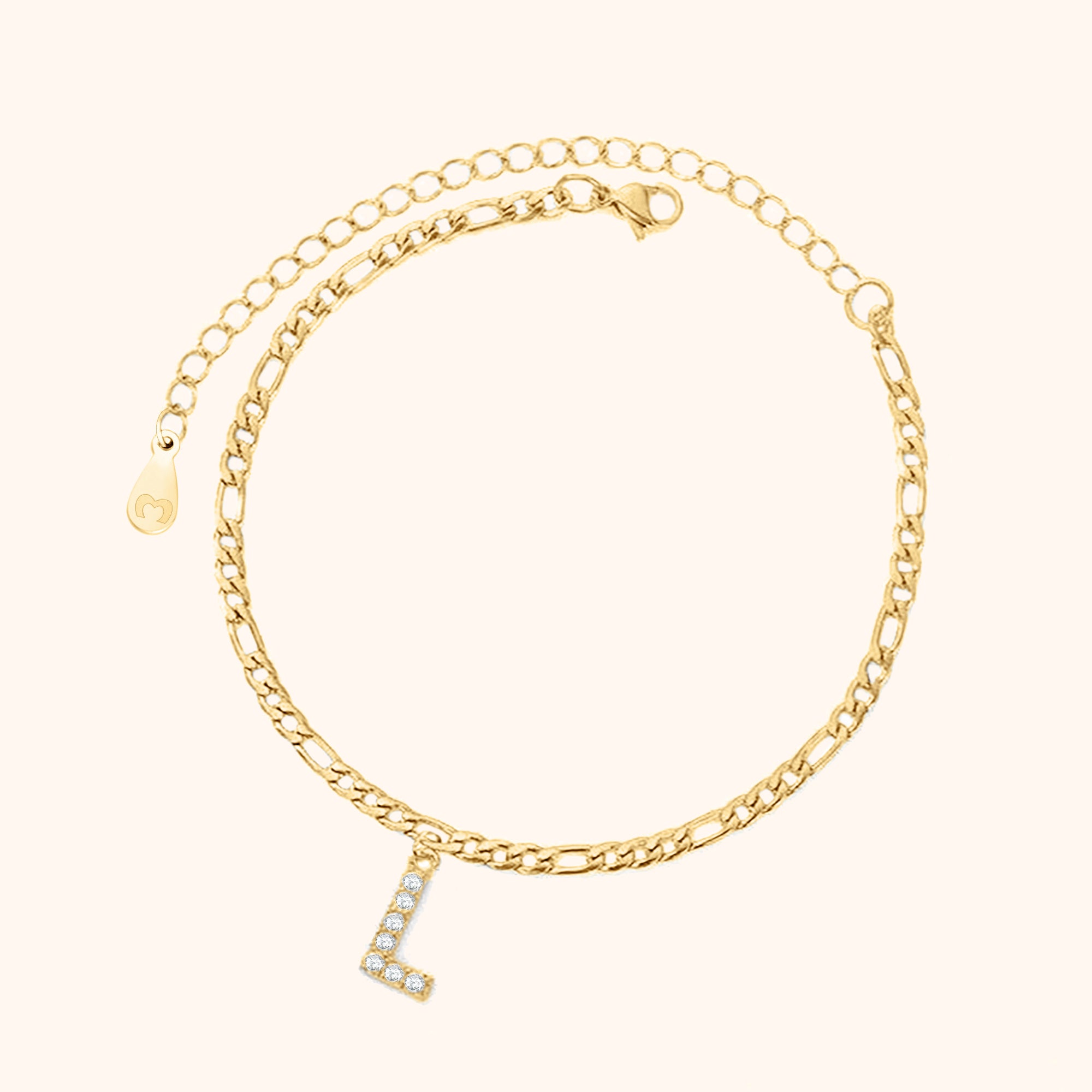 Initialen Fußkettchen - Emily Schmuck