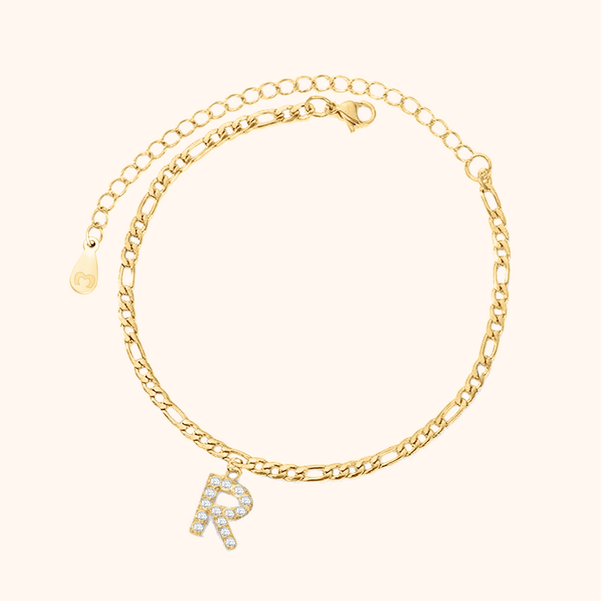 Initialen Fußkettchen - Emily Schmuck