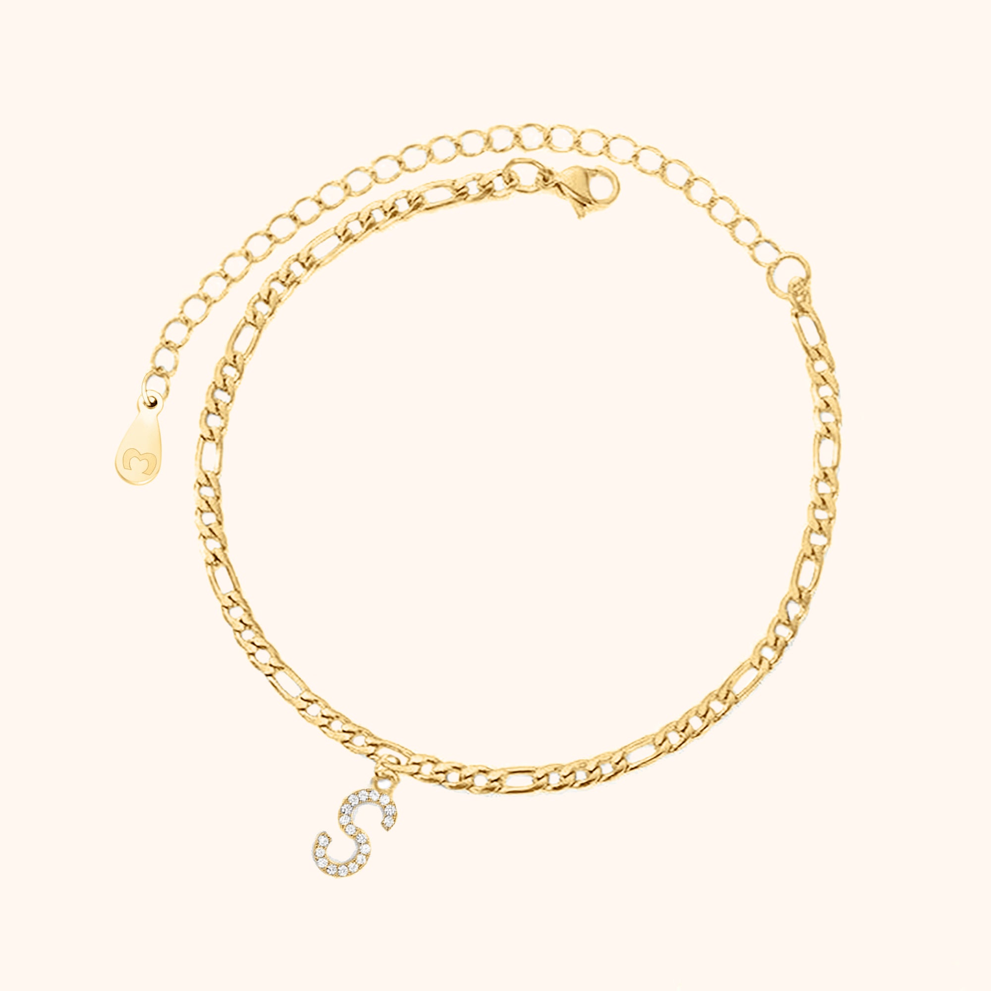 Initialen Fußkettchen - Emily Schmuck