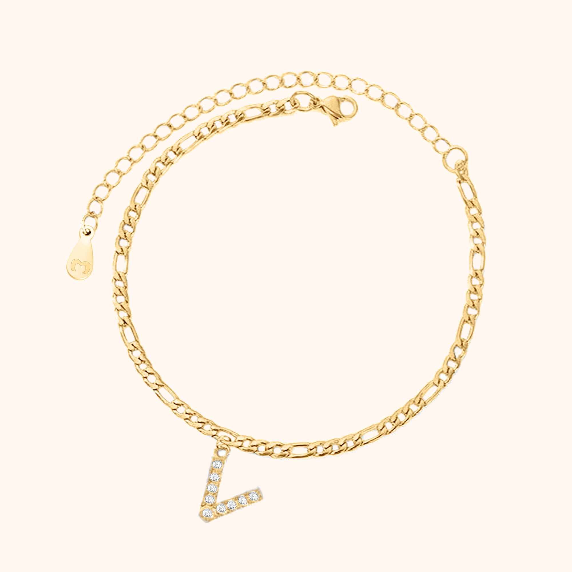 Initialen Fußkettchen - Emily Schmuck