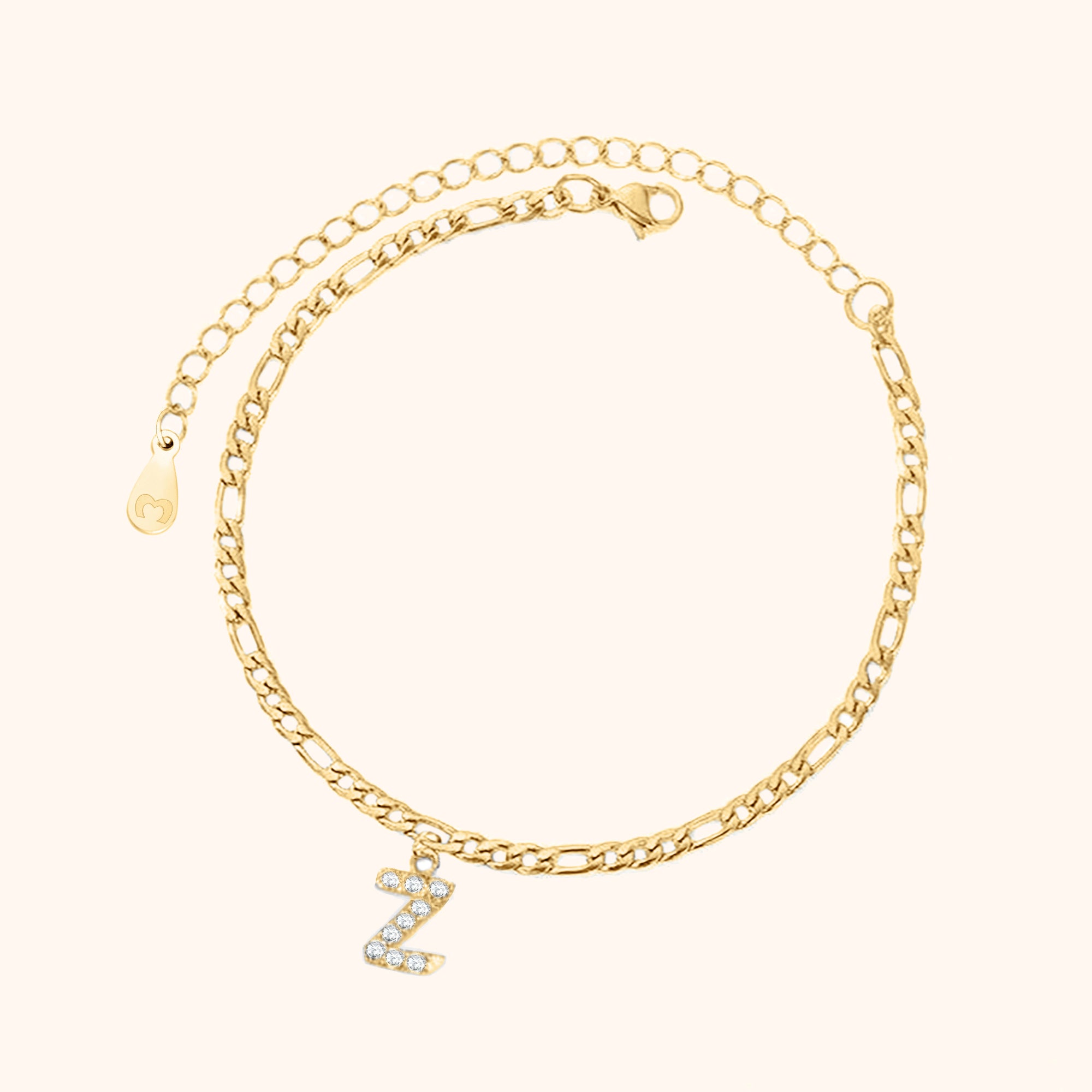 Initialen Fußkettchen - Emily Schmuck