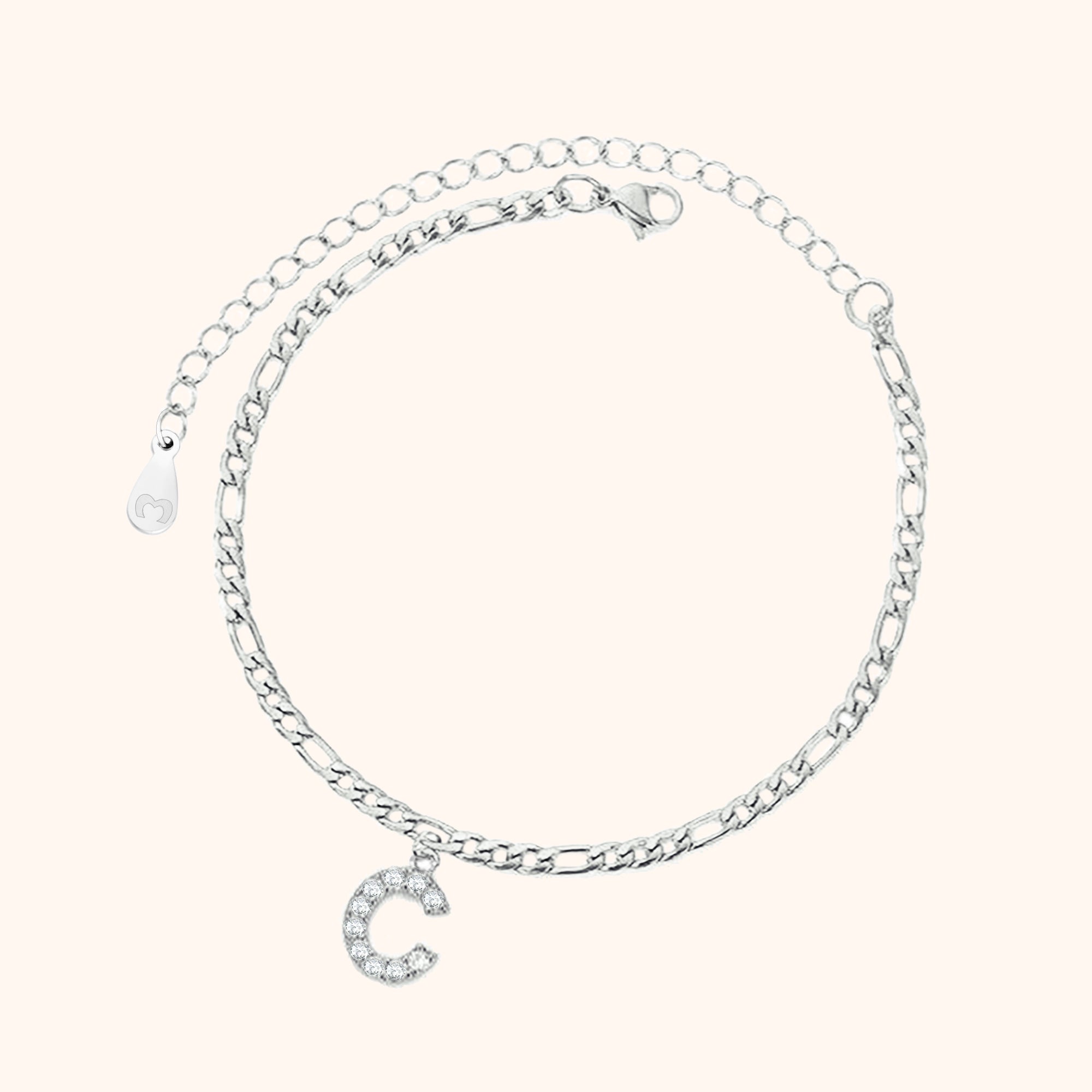 Initialen Fußkettchen - Emily Schmuck