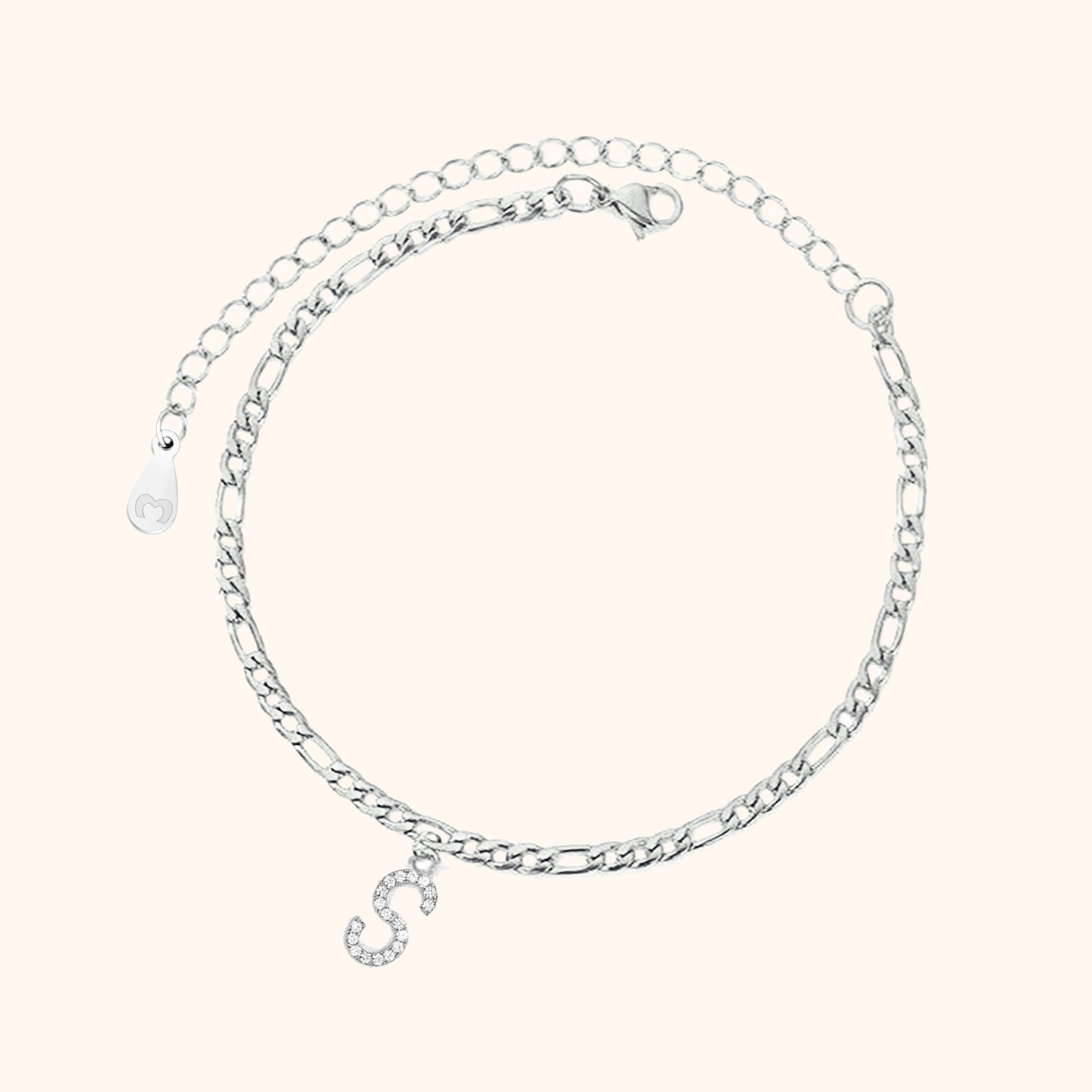 Initialen Fußkettchen - Emily Schmuck