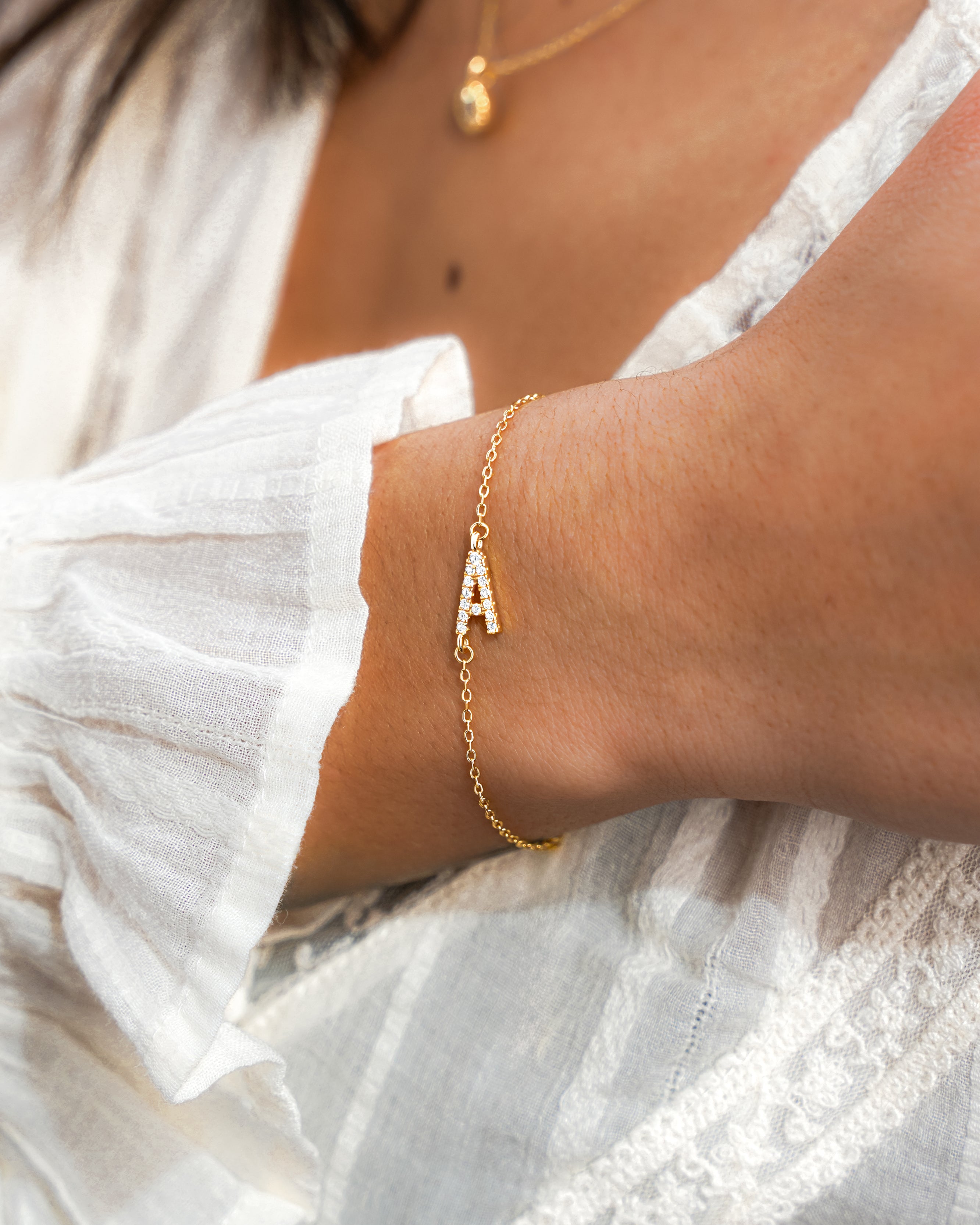 Alpha Letters Glitter Armband - Emily Schmuck