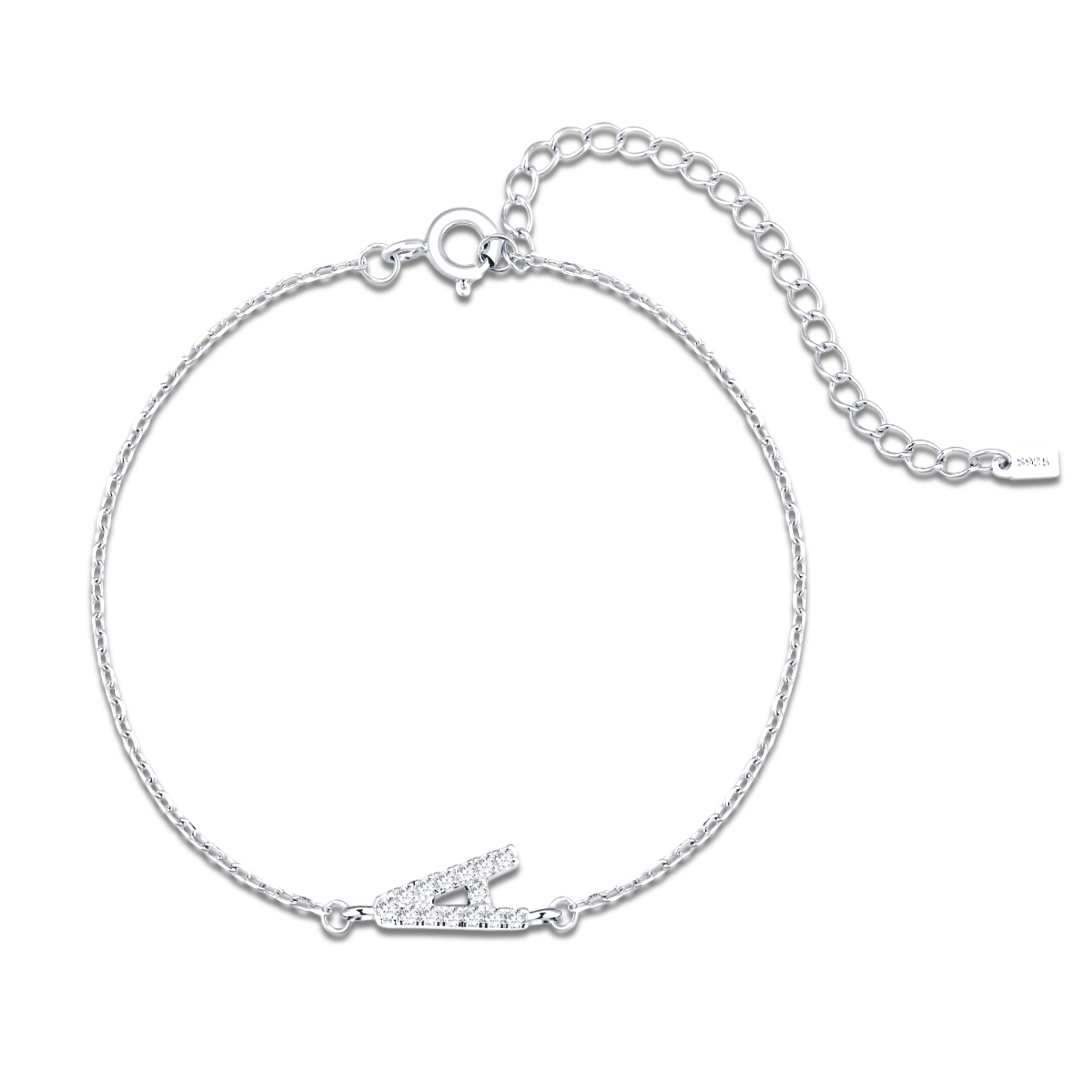 Alpha Letters Glitter Armband