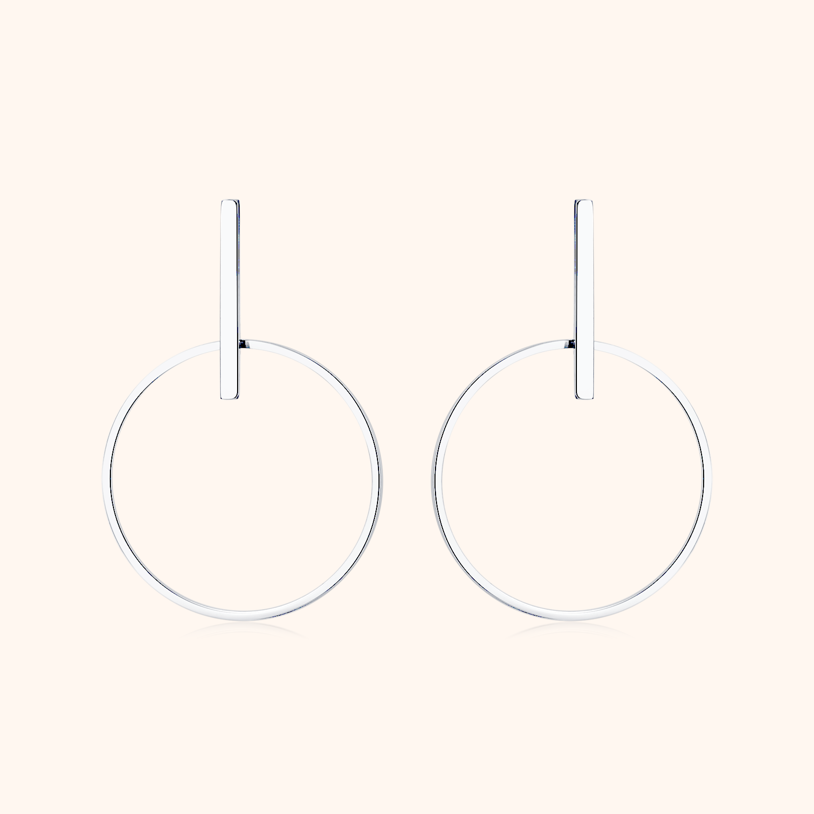 Minimalistische Kreise Ohrringe - Emily Schmuck