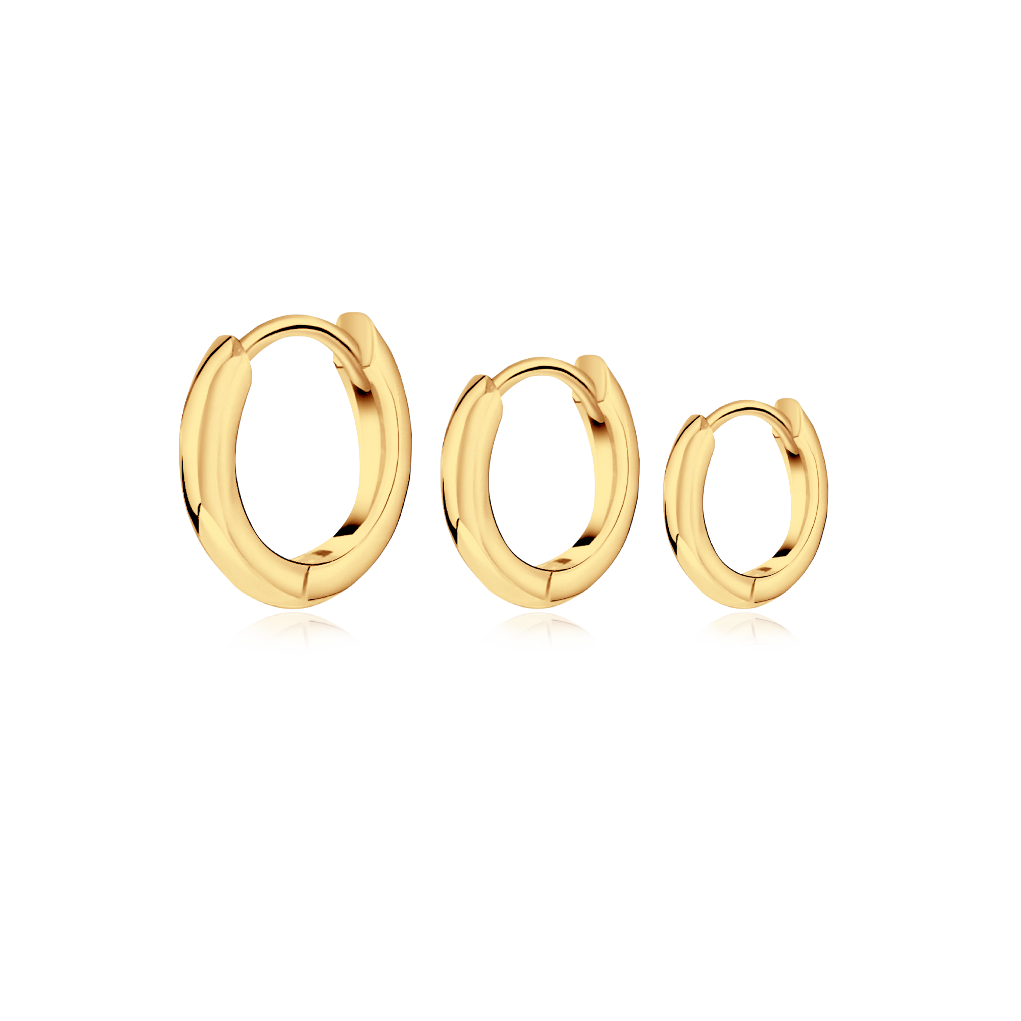 3-Ringe Ohrringe