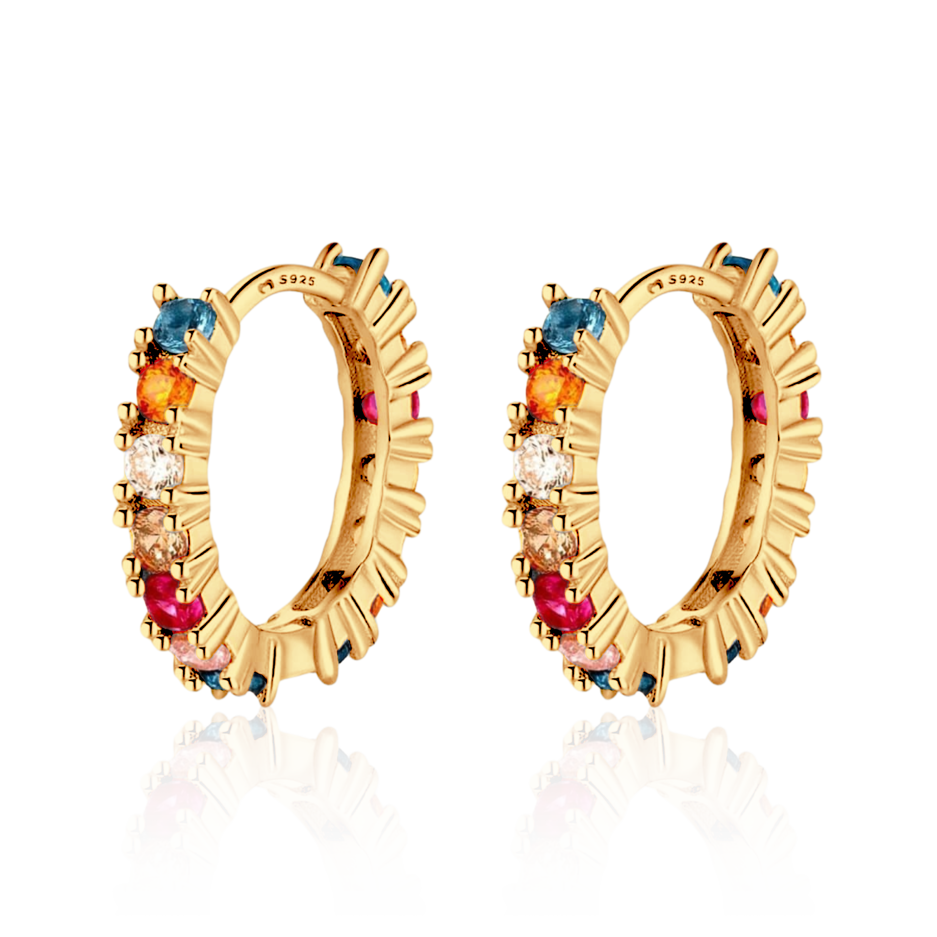 Farben Reif-Ohrringe