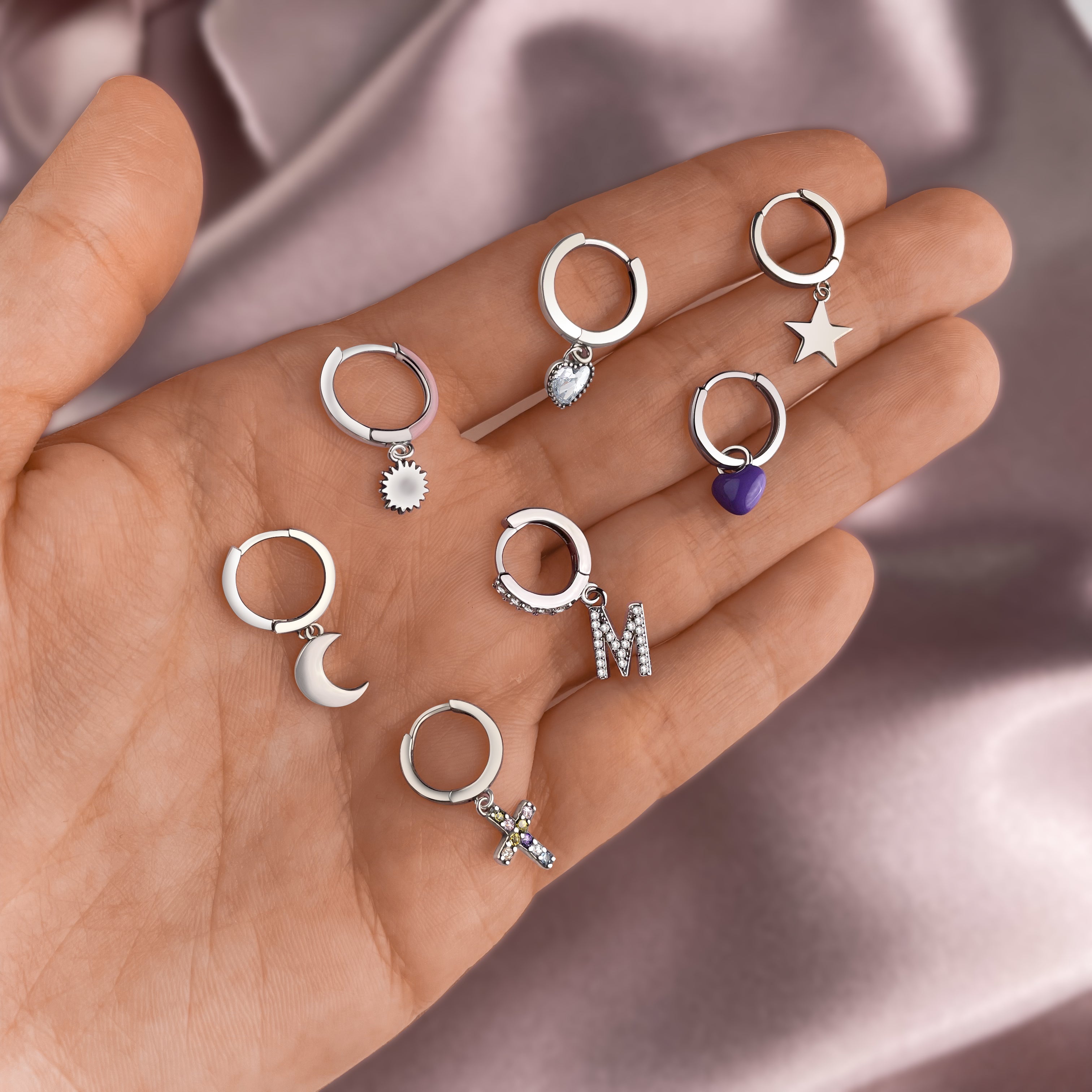 Herz Ringe Ohrringe - Emily Schmuck