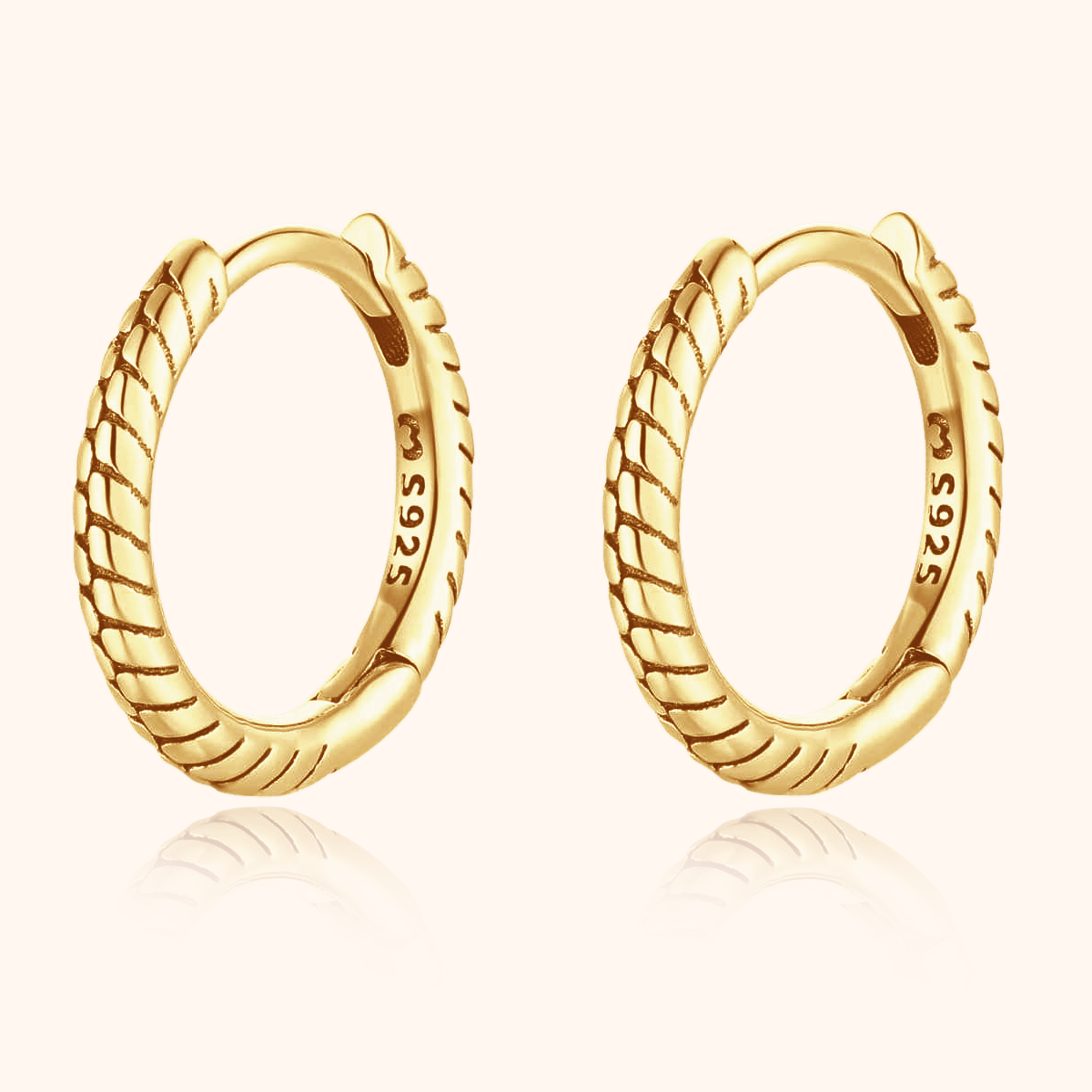 Lineare Ringe Ohrringe - Emily Schmuck