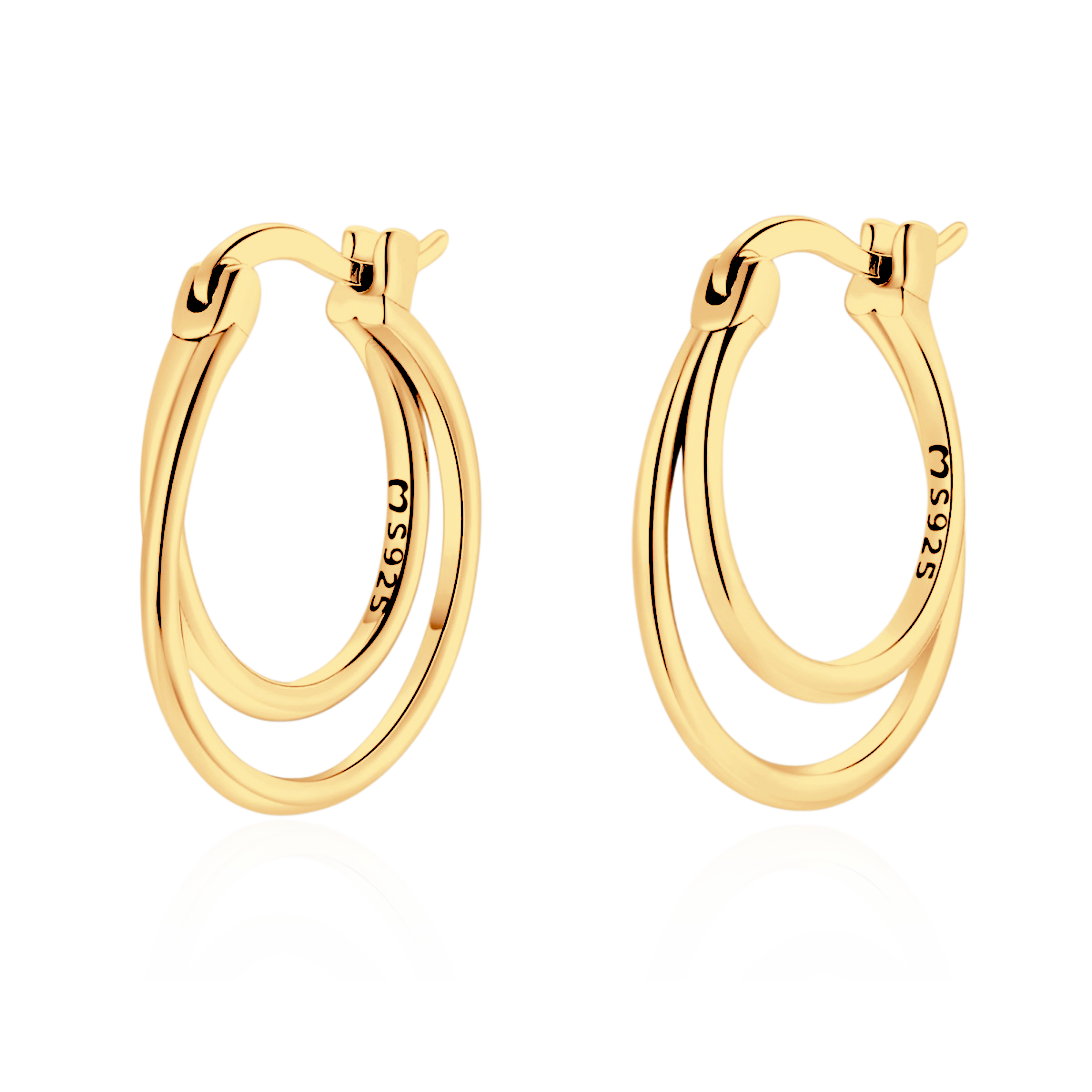 Doppelte Reif-Ohrringe - Emily Schmuck