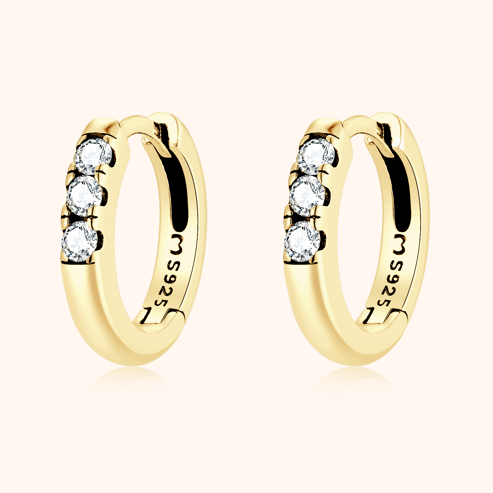 Vegas Reifen-Ohrringe - Emily Schmuck