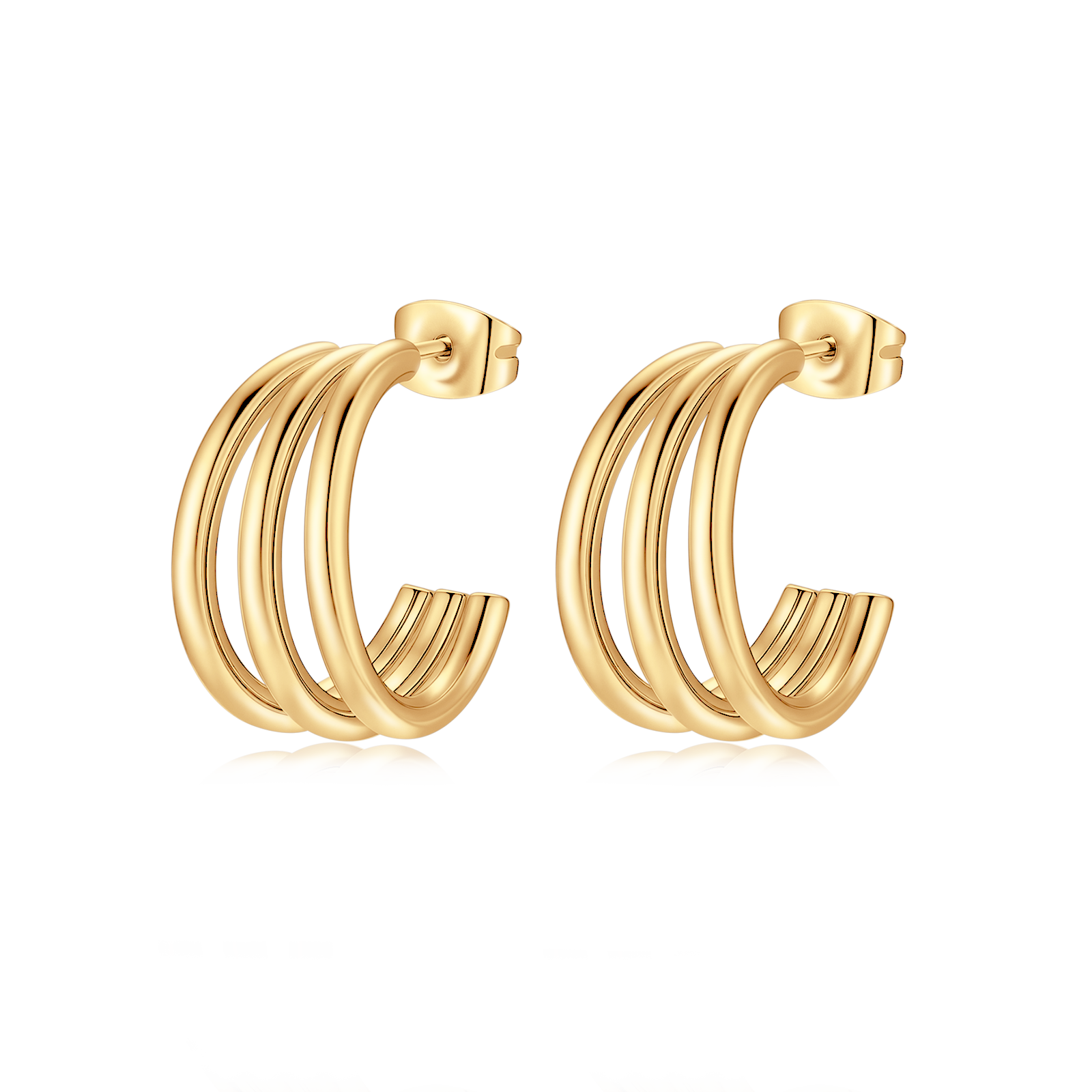 Trinität Halbring Ohrringe - Emily Schmuck