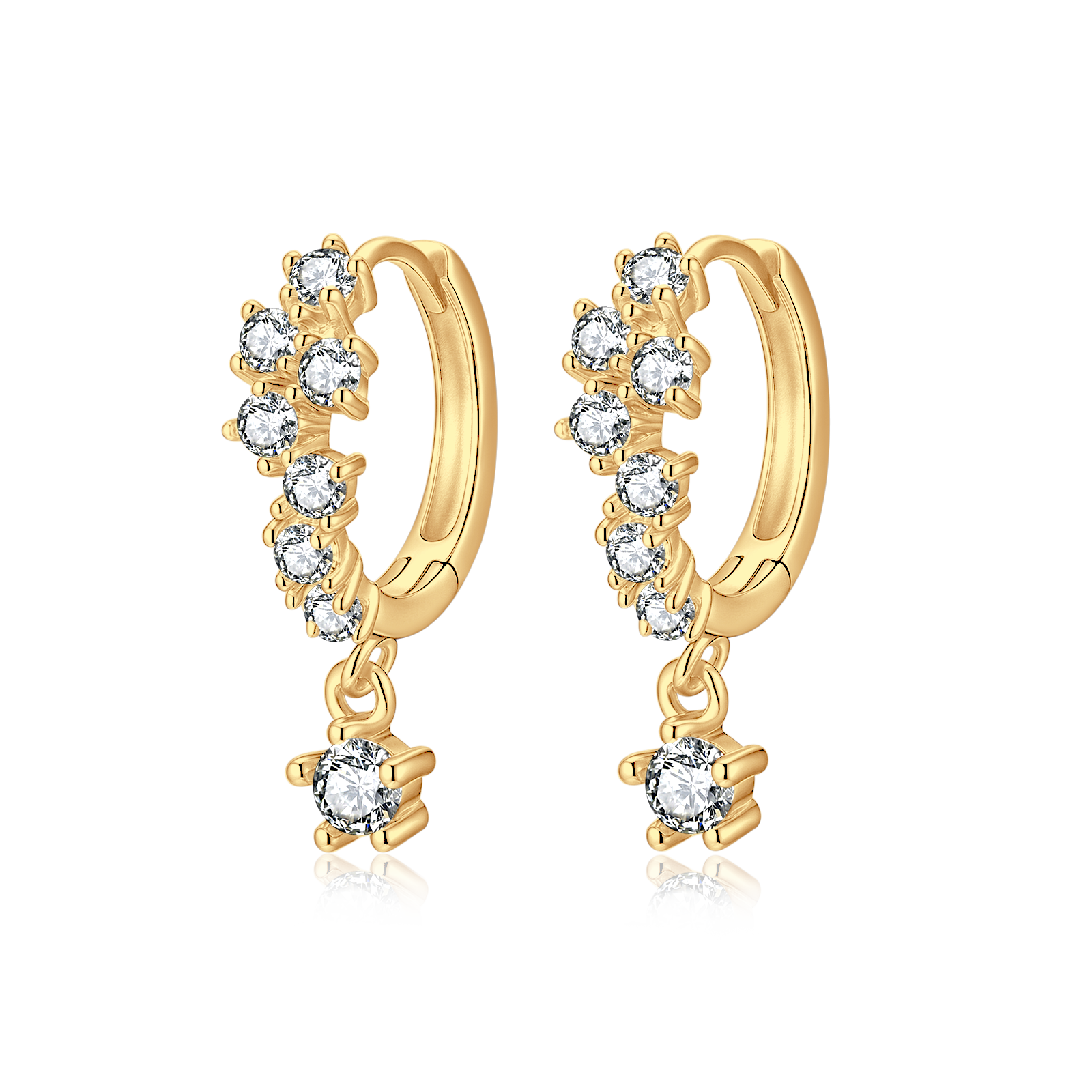 Diamantartig Reif-Ohrringe - Emily Schmuck