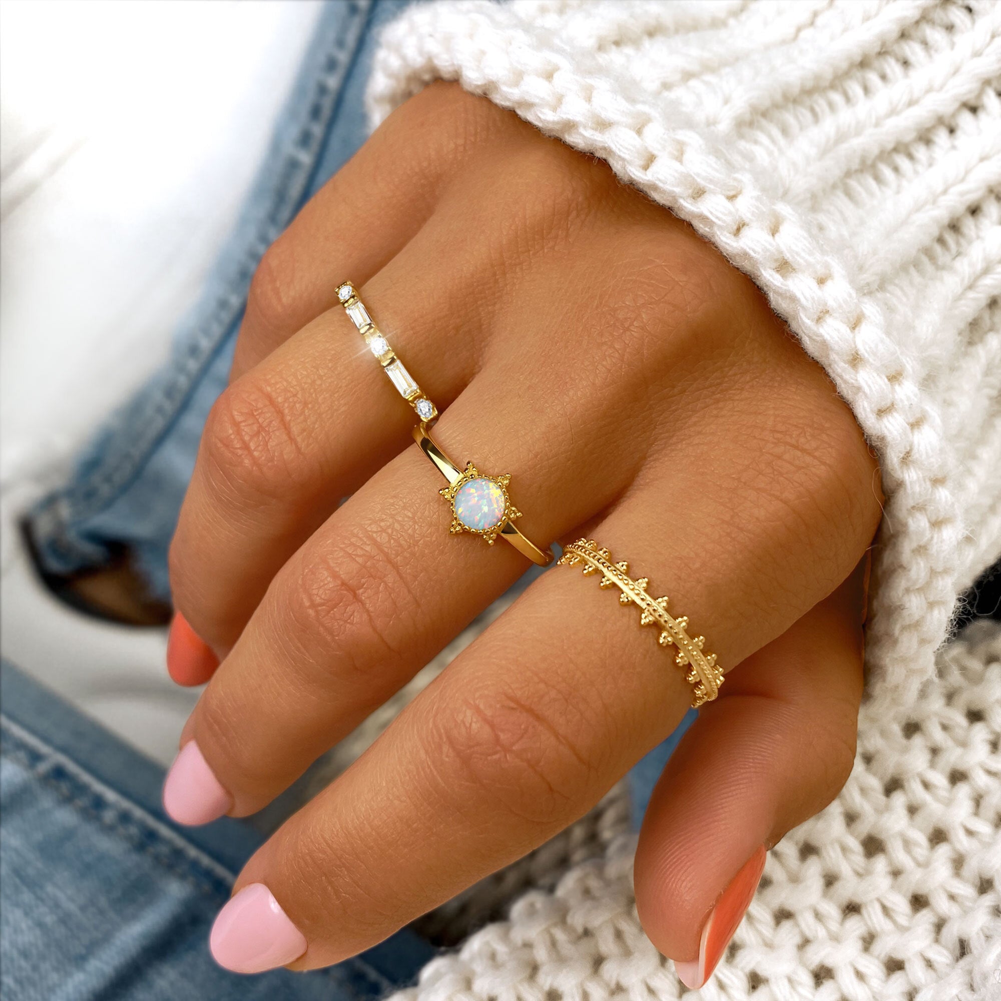 "Opalsonne" Ring - Emily Schmuck