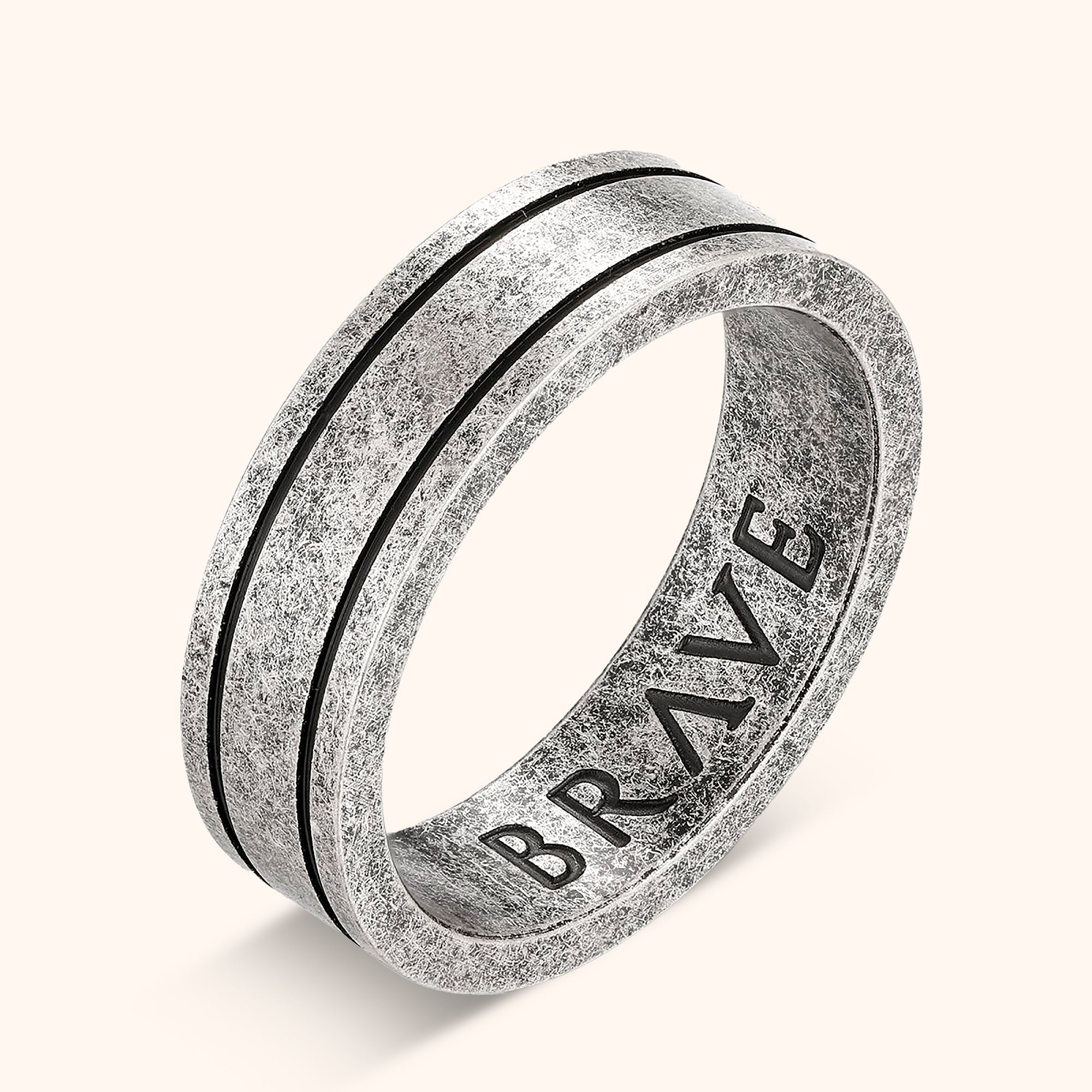 BRAVE "Basalt" Man Ring - Emily Schmuck