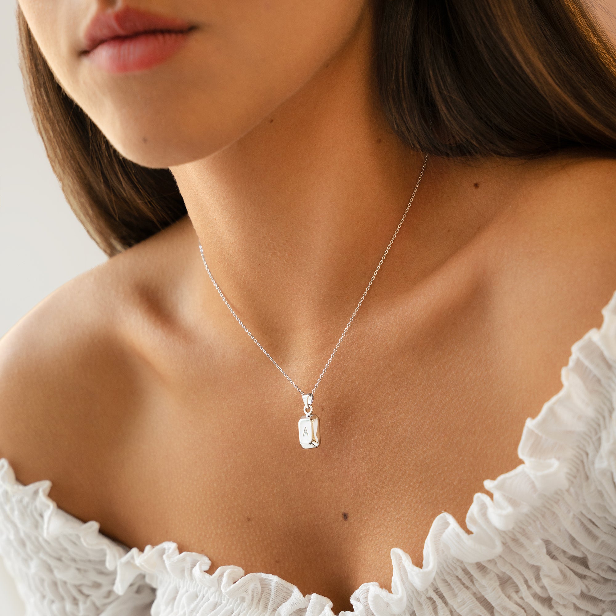 "Initialer Ingot" Halskette - Emily Schmuck