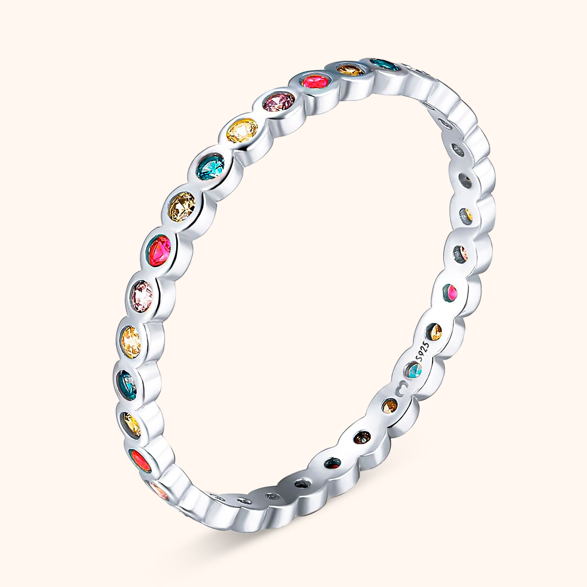 "Zirkuläre Farben" Ring - Emily Schmuck