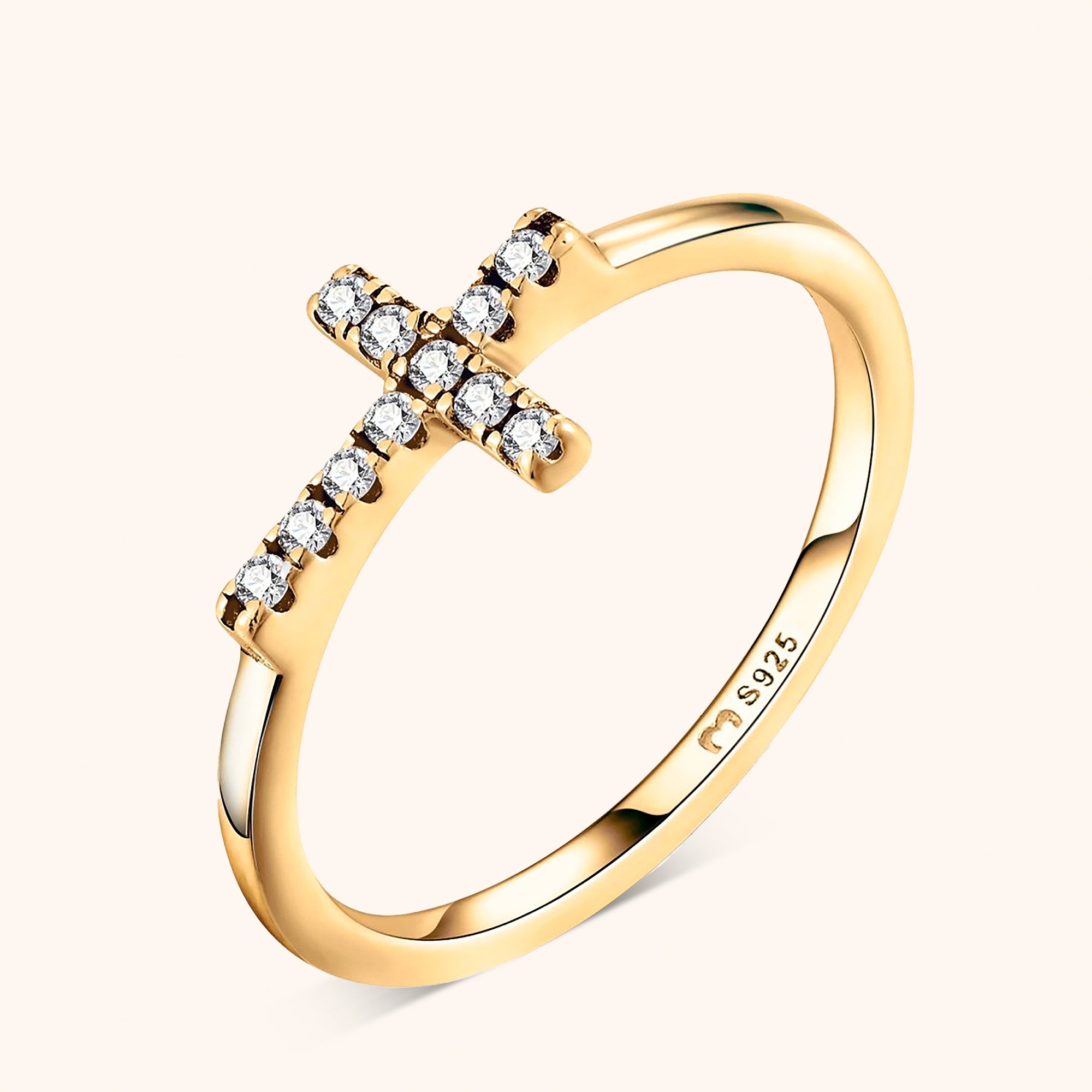 "Religiöses Kreuz" Ring - Emily Schmuck