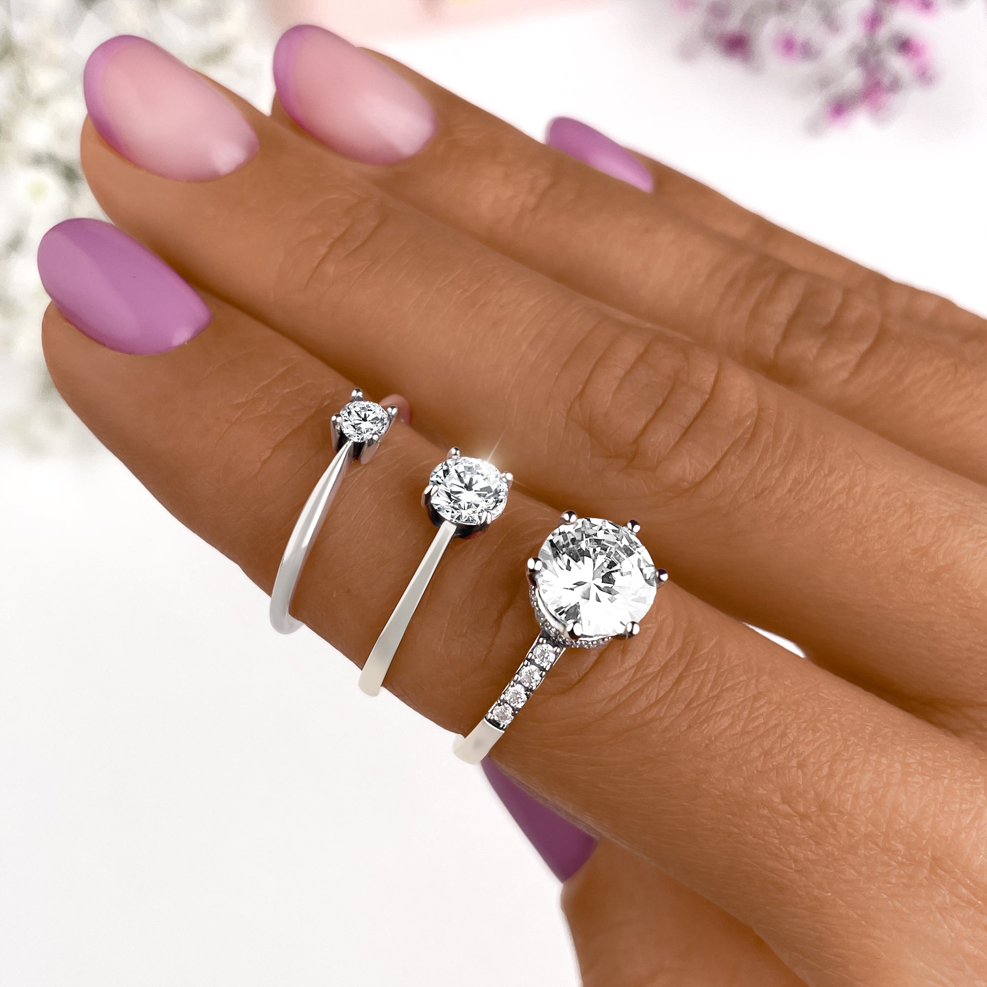 Solitär Zirkonia Ring - Emily Schmuck