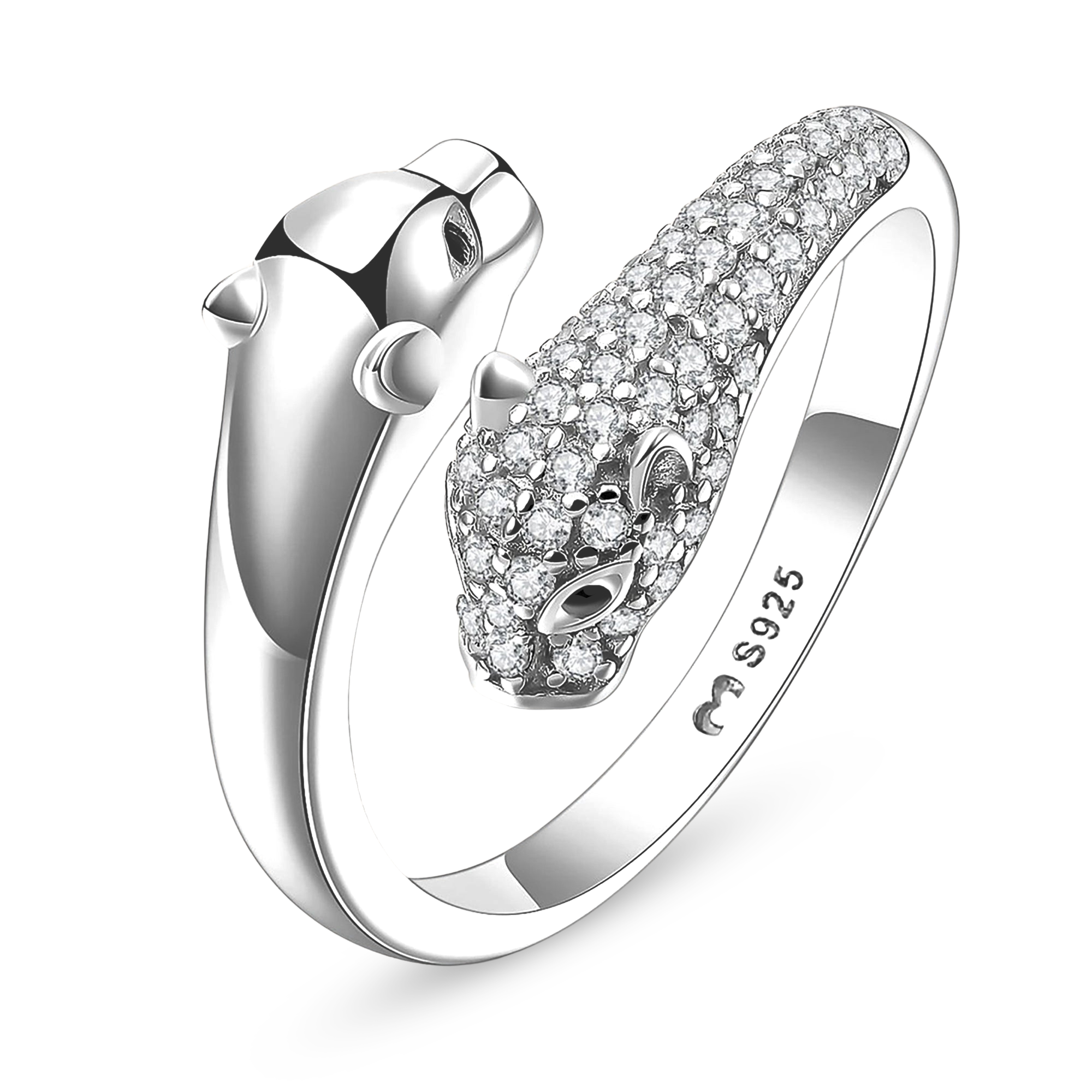 Glänzender Panther Ring - Emily Schmuck