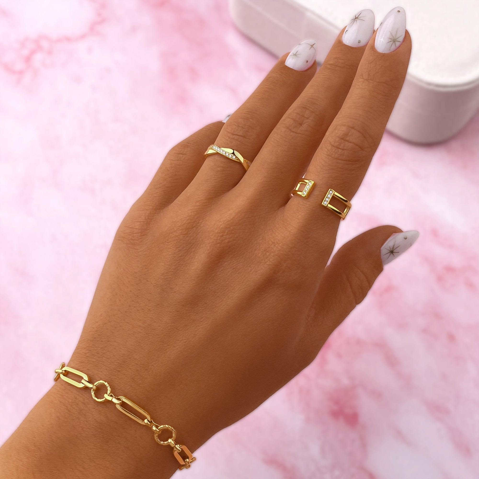 Glied und Kreis Armband - Emily Schmuck