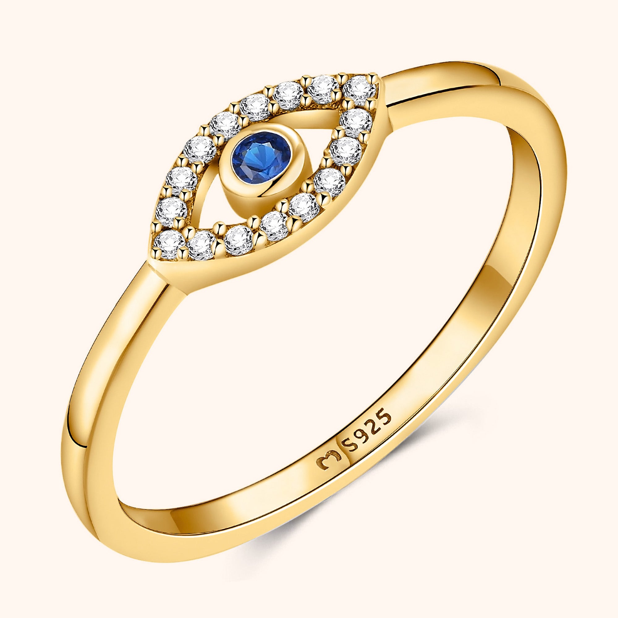 "Blaues Auge" Ring - Emily Schmuck