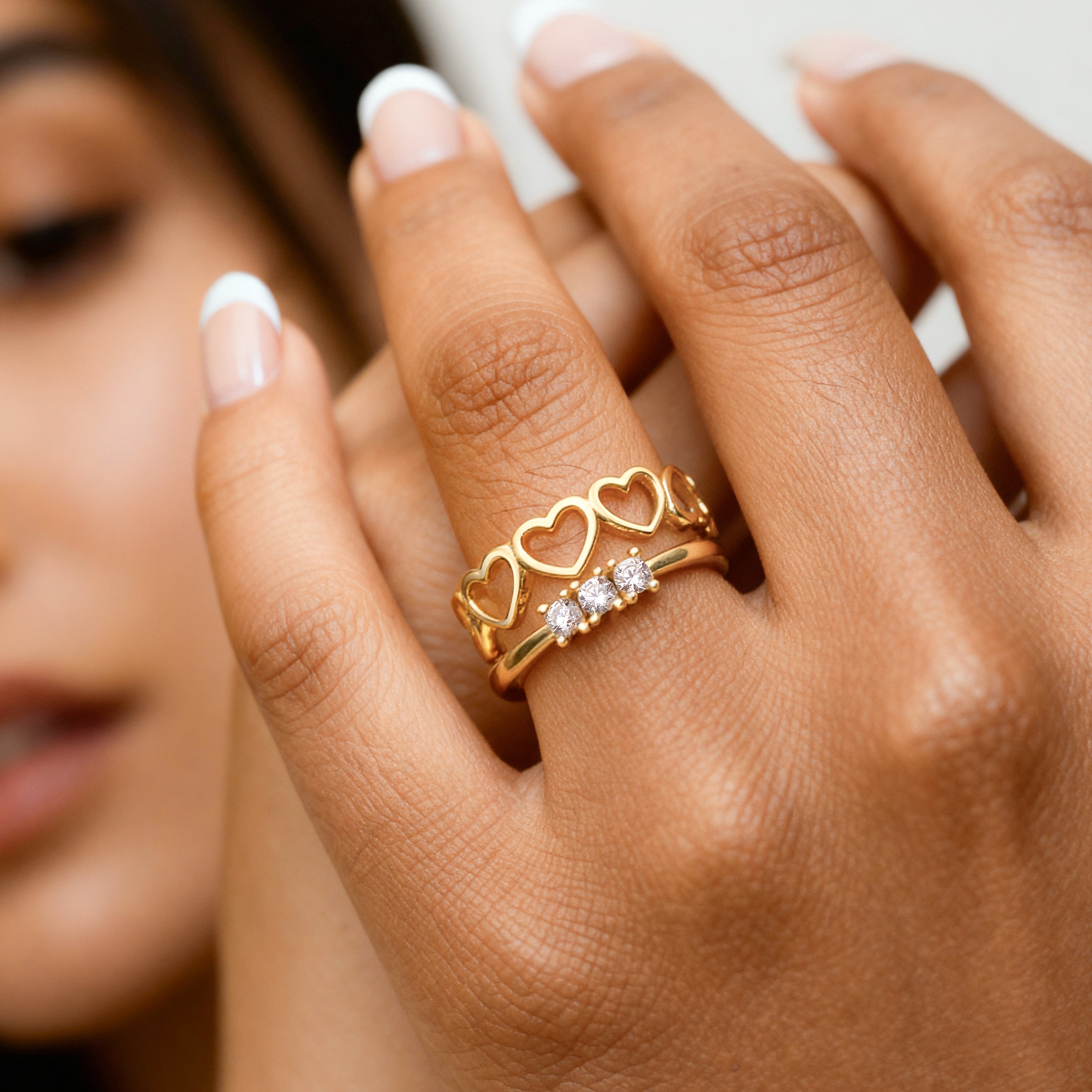 Drei Leuchtende Ring