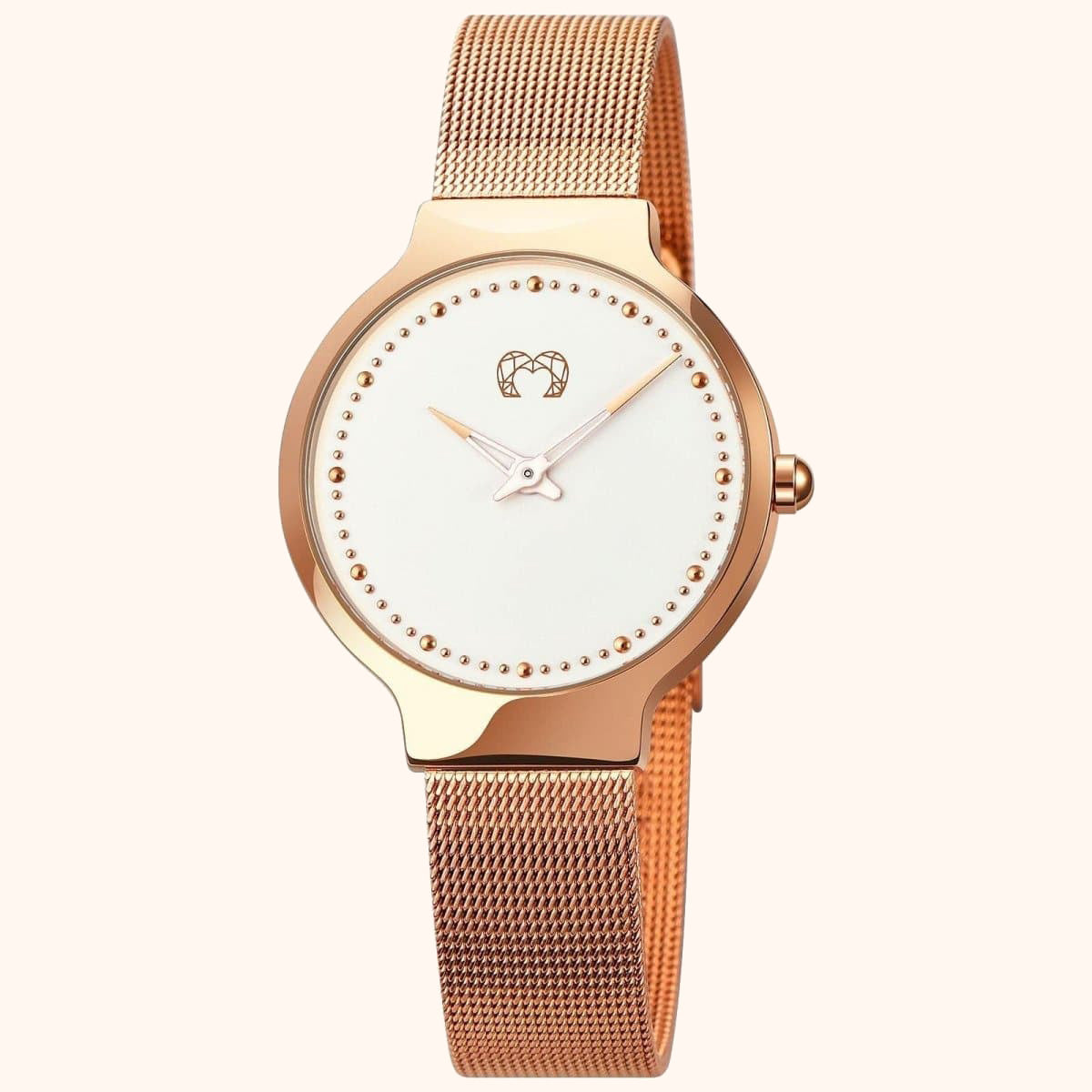 "Basis" Uhr ~ RosaWeiß - Emily Schmuck
