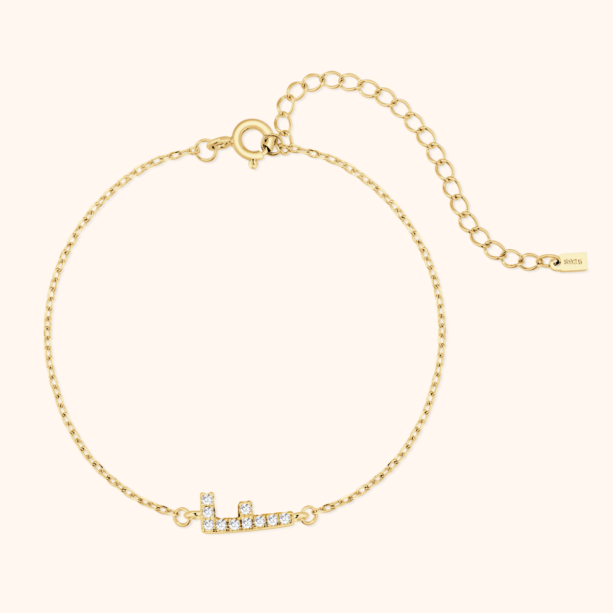 Alpha Letters Glitter Armband - Emily Schmuck