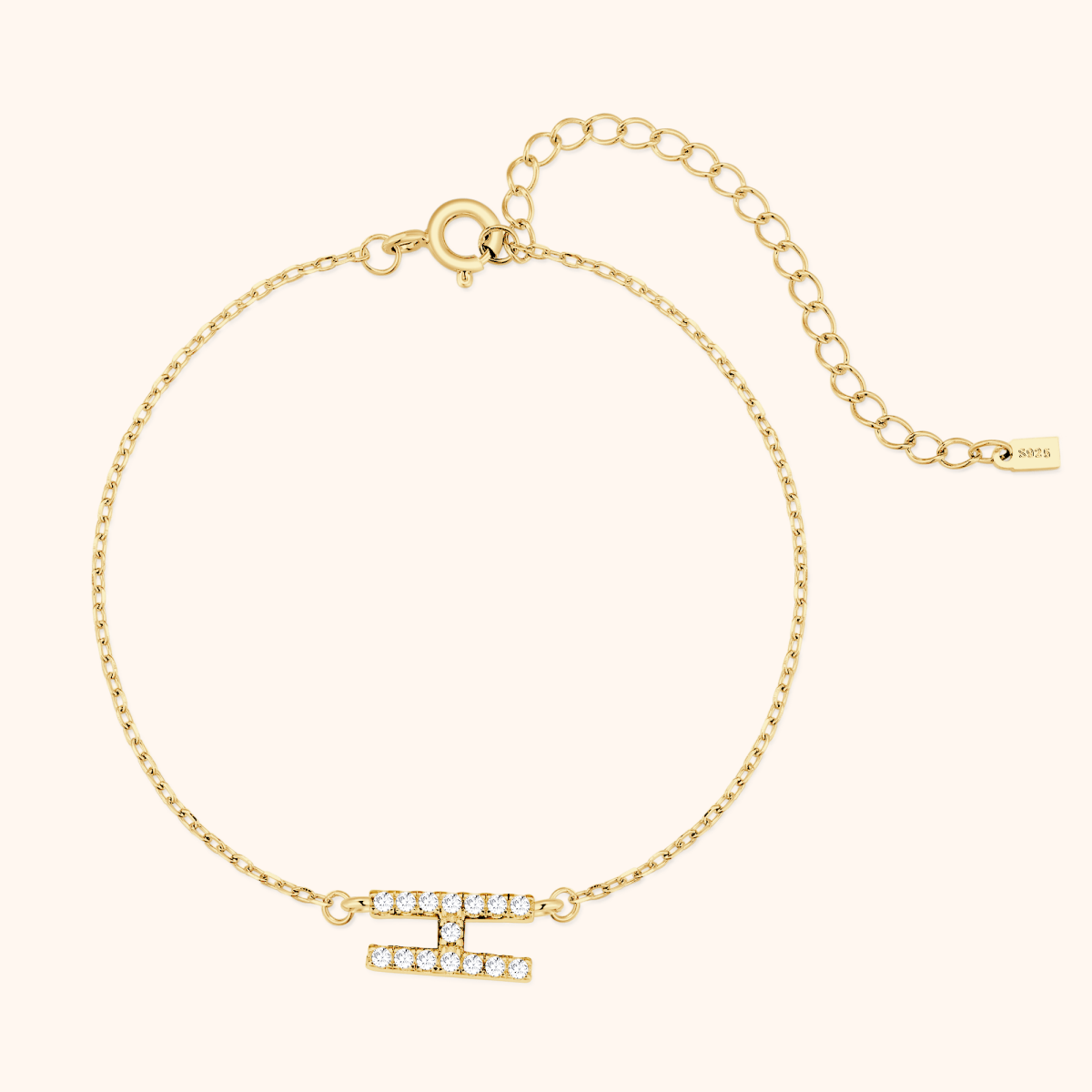 Alpha Letters Glitter Armband - Emily Schmuck