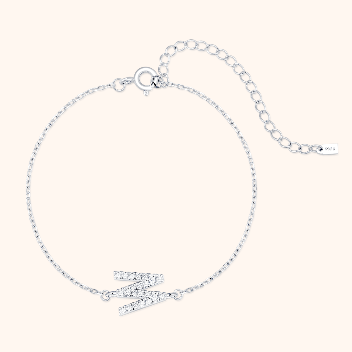 Alpha Letters Glitter Armband - Emily Schmuck