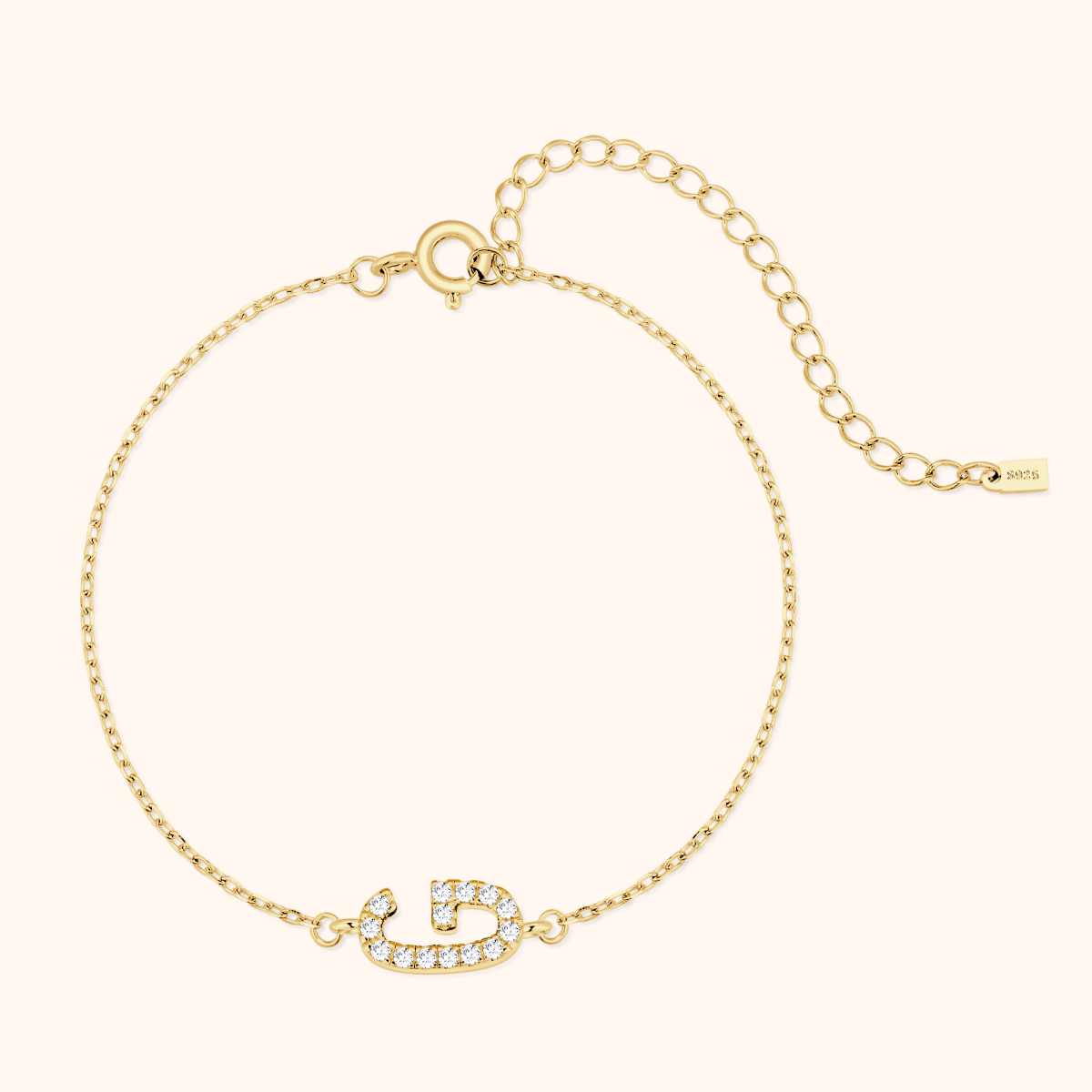 Alpha Letters Glitter Armband - Emily Schmuck