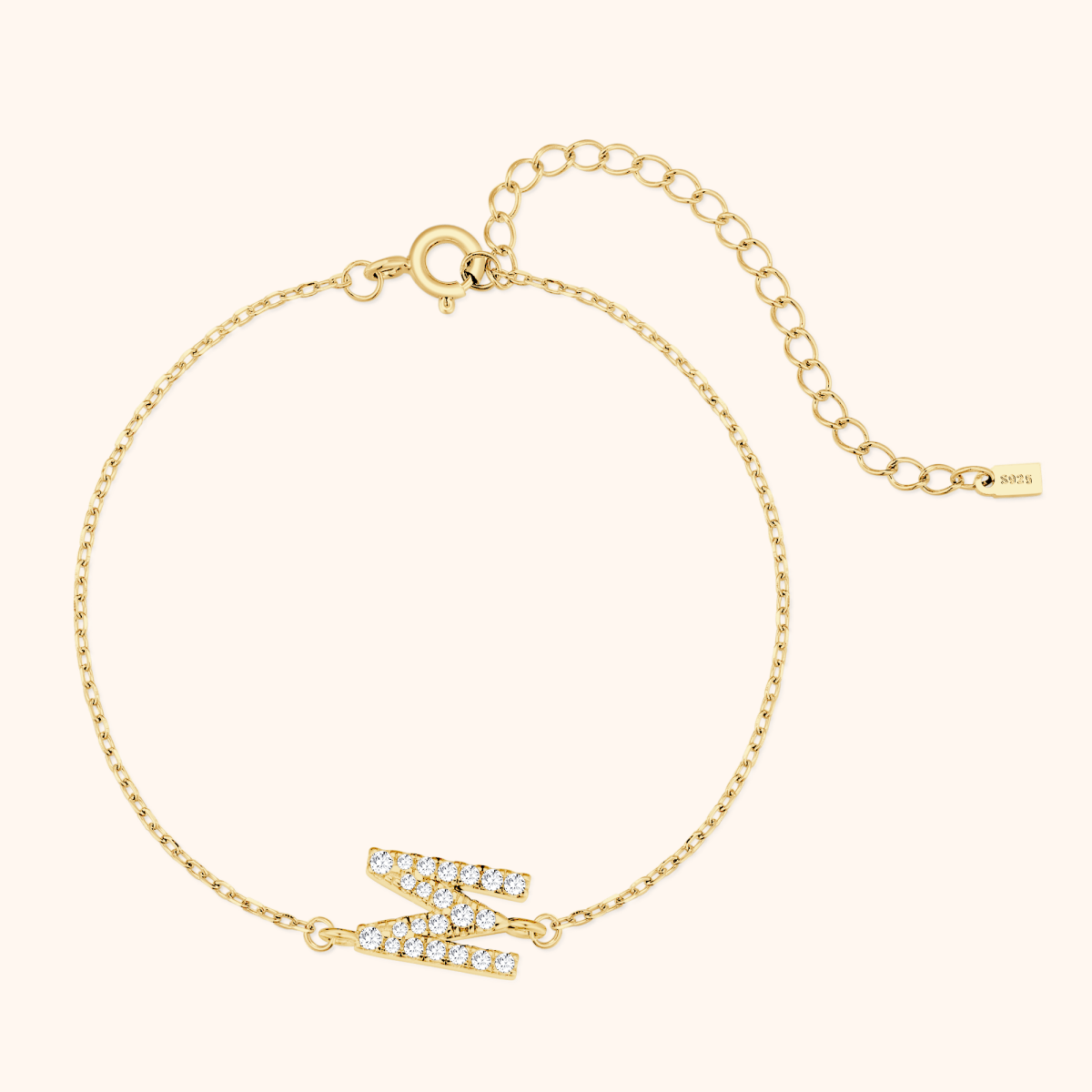 Alpha Letters Glitter Armband - Emily Schmuck