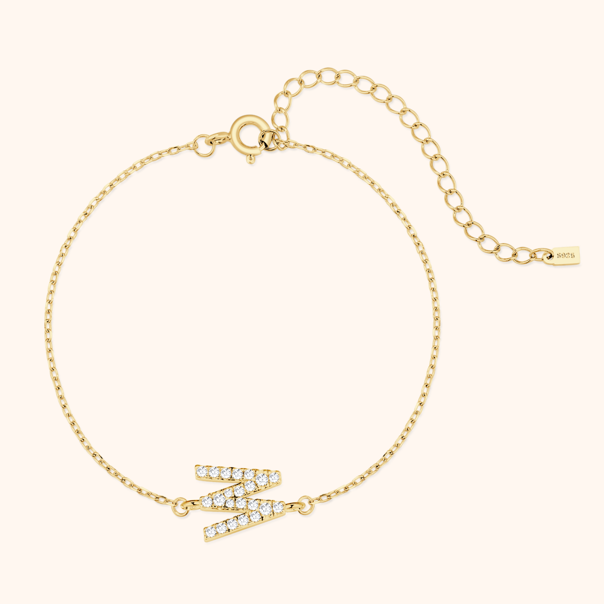 Alpha Letters Glitter Armband - Emily Schmuck