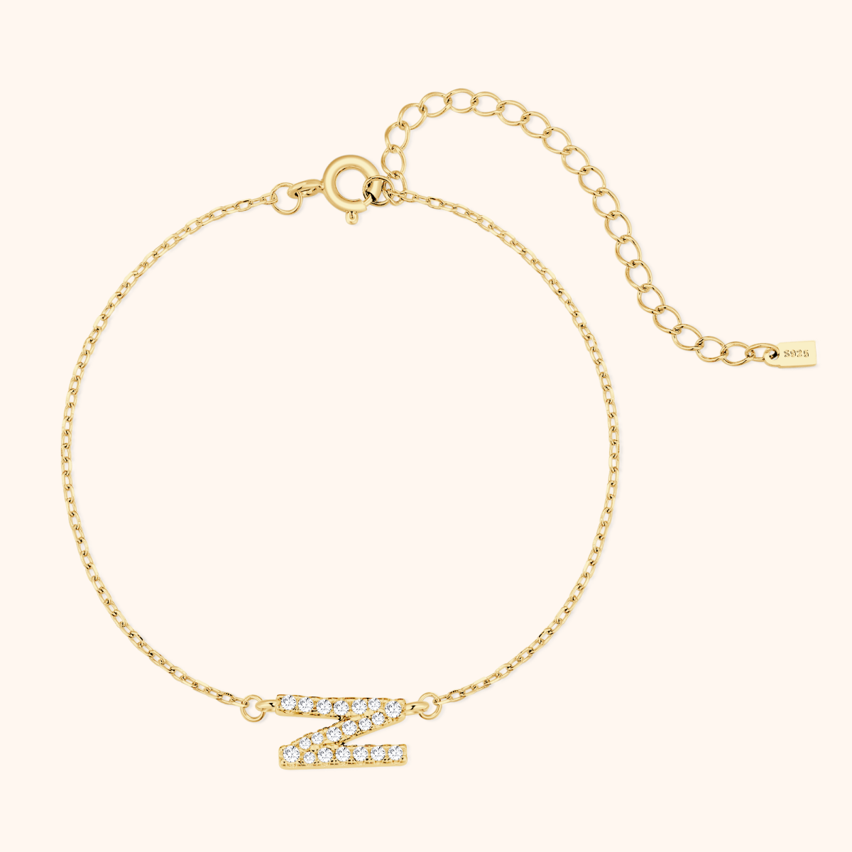 Alpha Letters Glitter Armband - Emily Schmuck