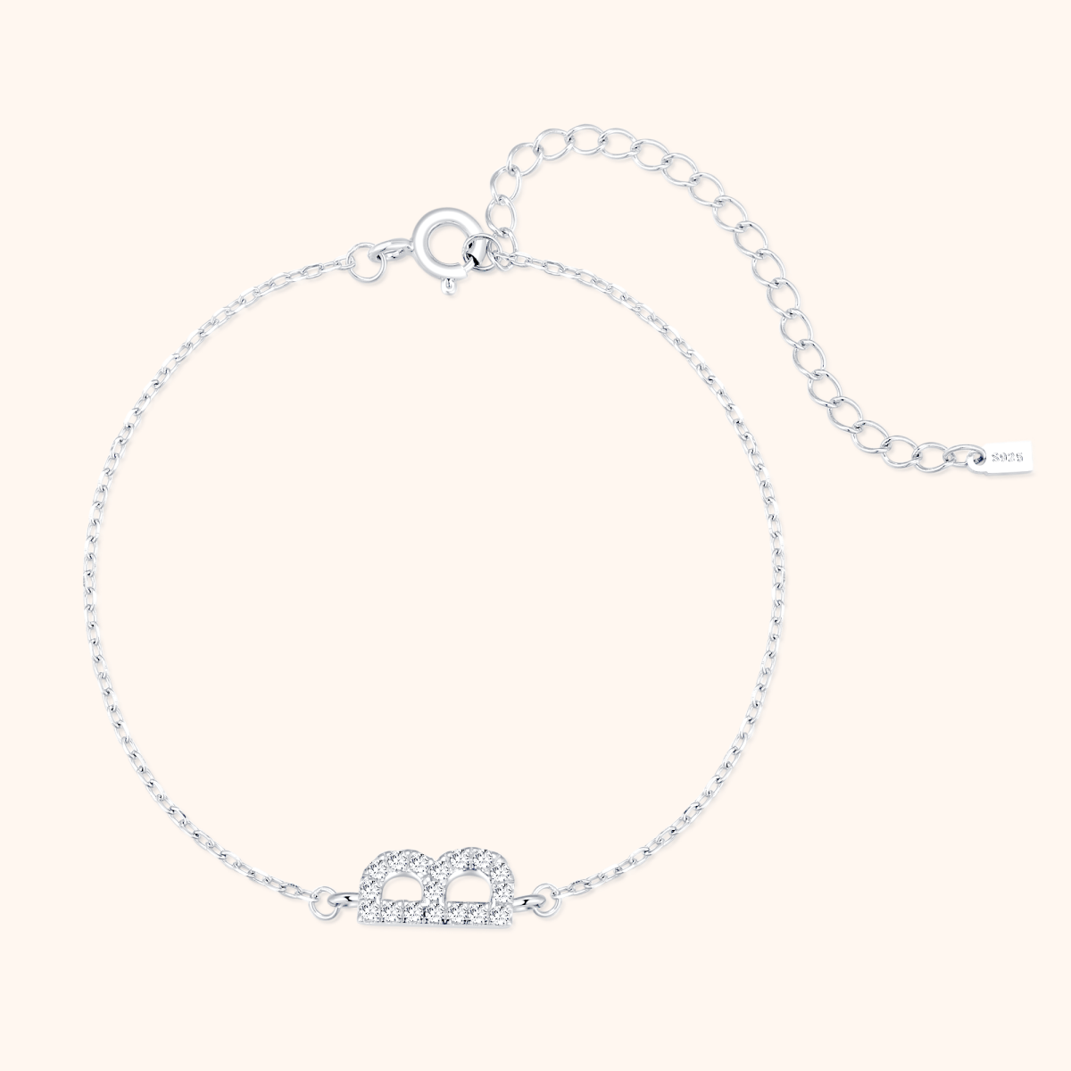 Alpha Letters Glitter Armband - Emily Schmuck