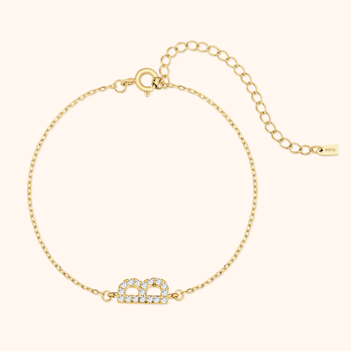 Alpha Letters Glitter Armband - Emily Schmuck