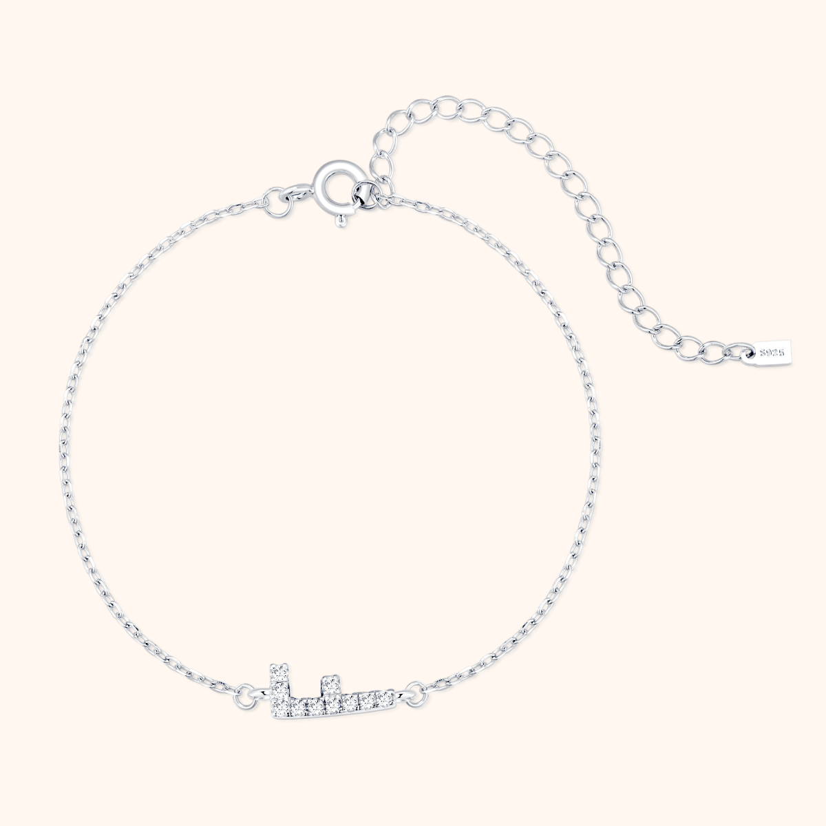 Alpha Letters Glitter Armband - Emily Schmuck