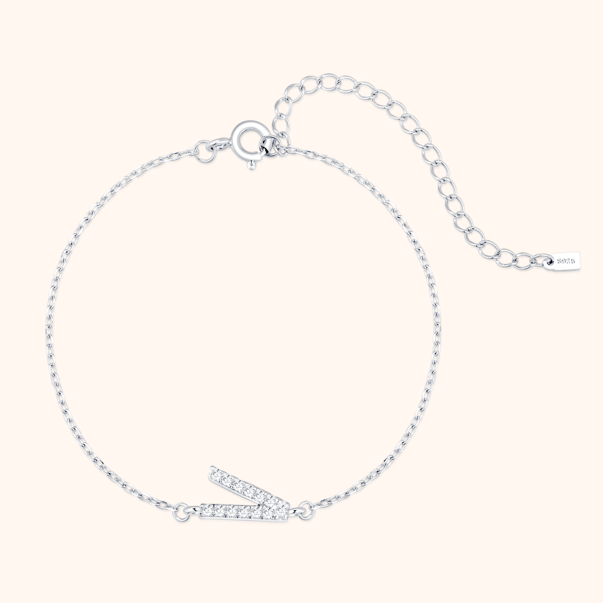 Alpha Letters Glitter Armband - Emily Schmuck