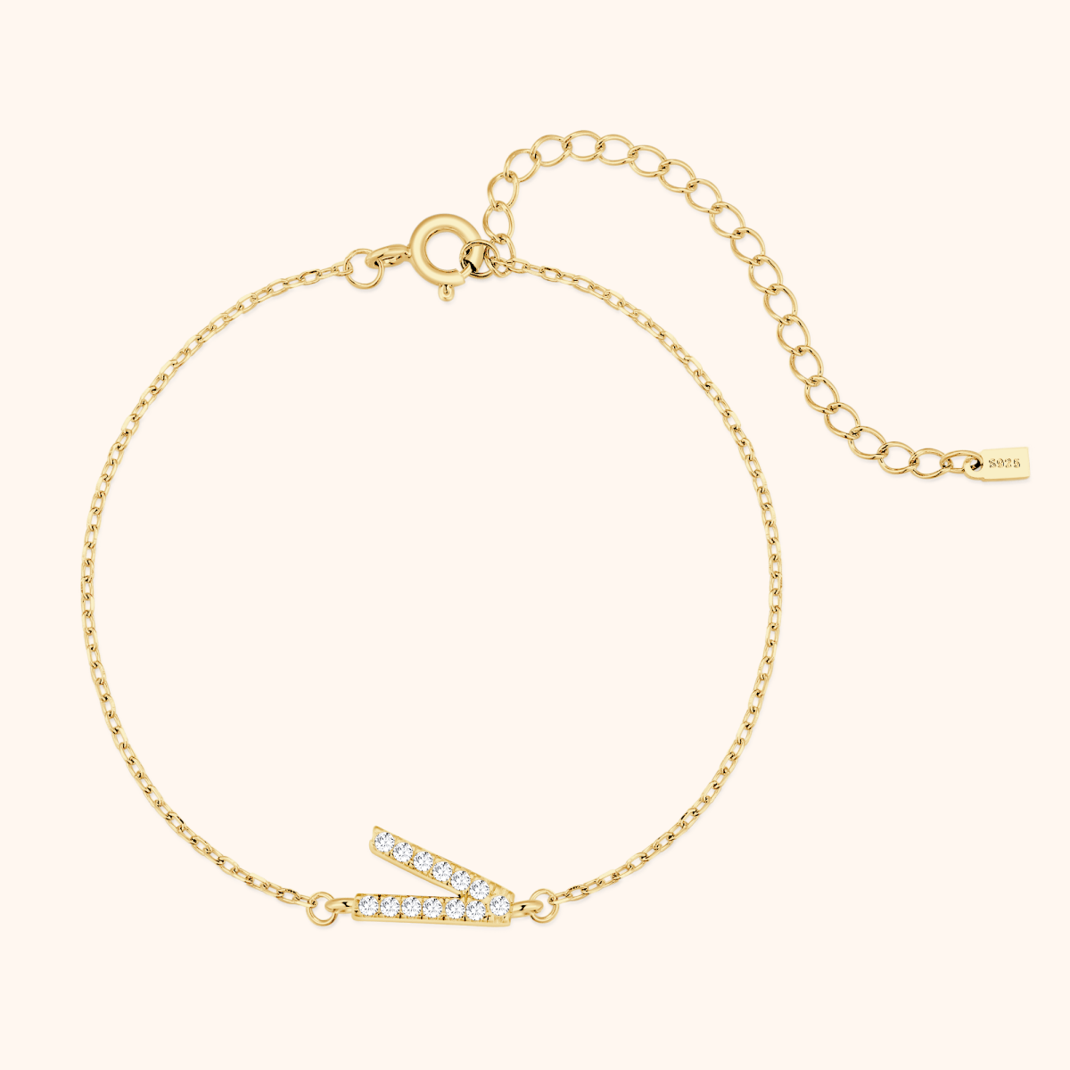 Alpha Letters Glitter Armband - Emily Schmuck