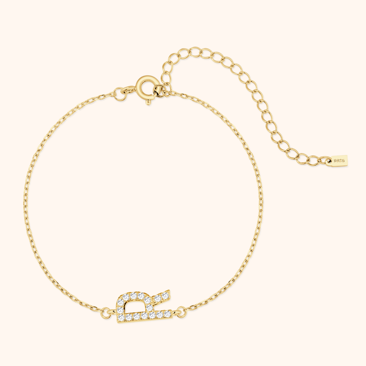 Alpha Letters Glitter Armband - Emily Schmuck